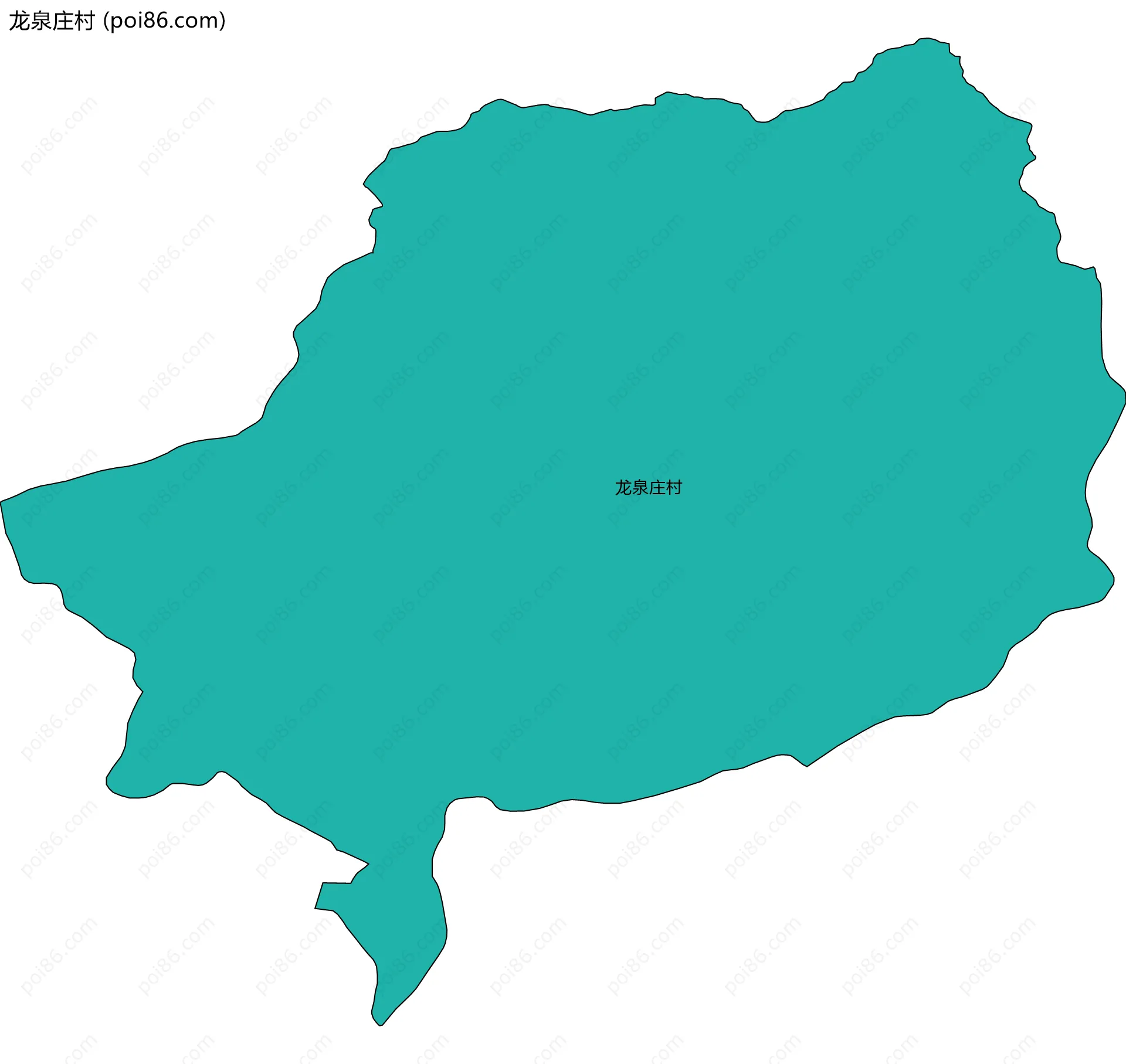 龙泉庄村边界地图