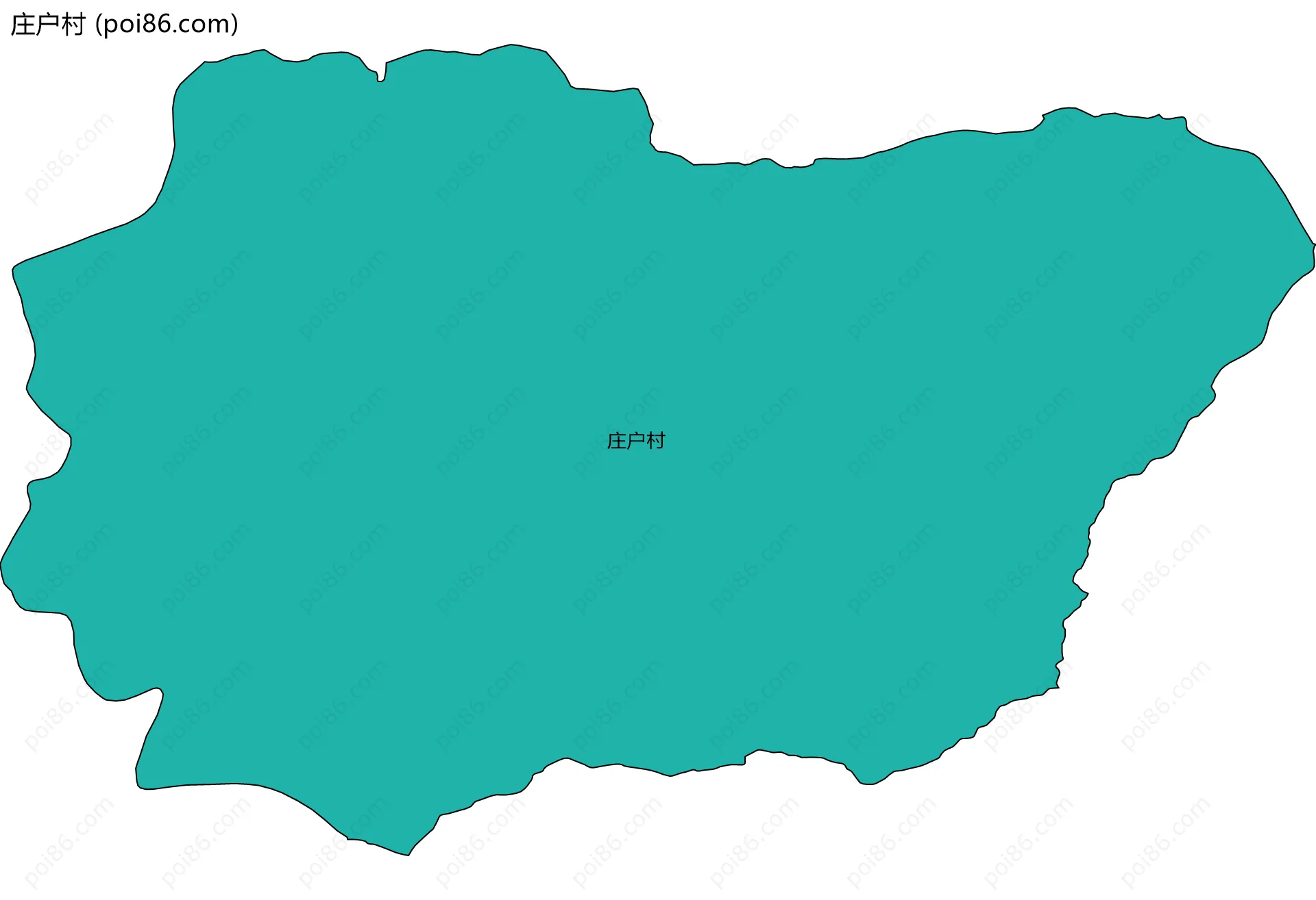 庄户村边界地图