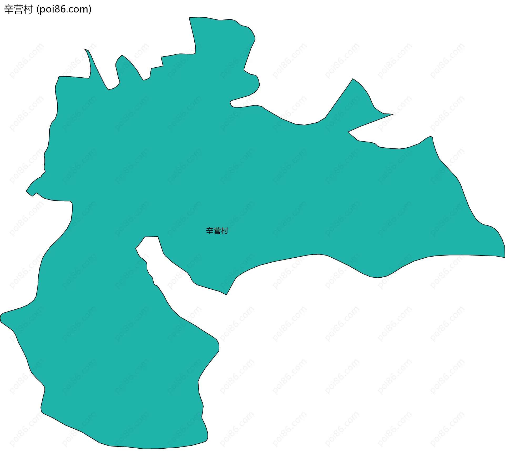 辛营村边界地图