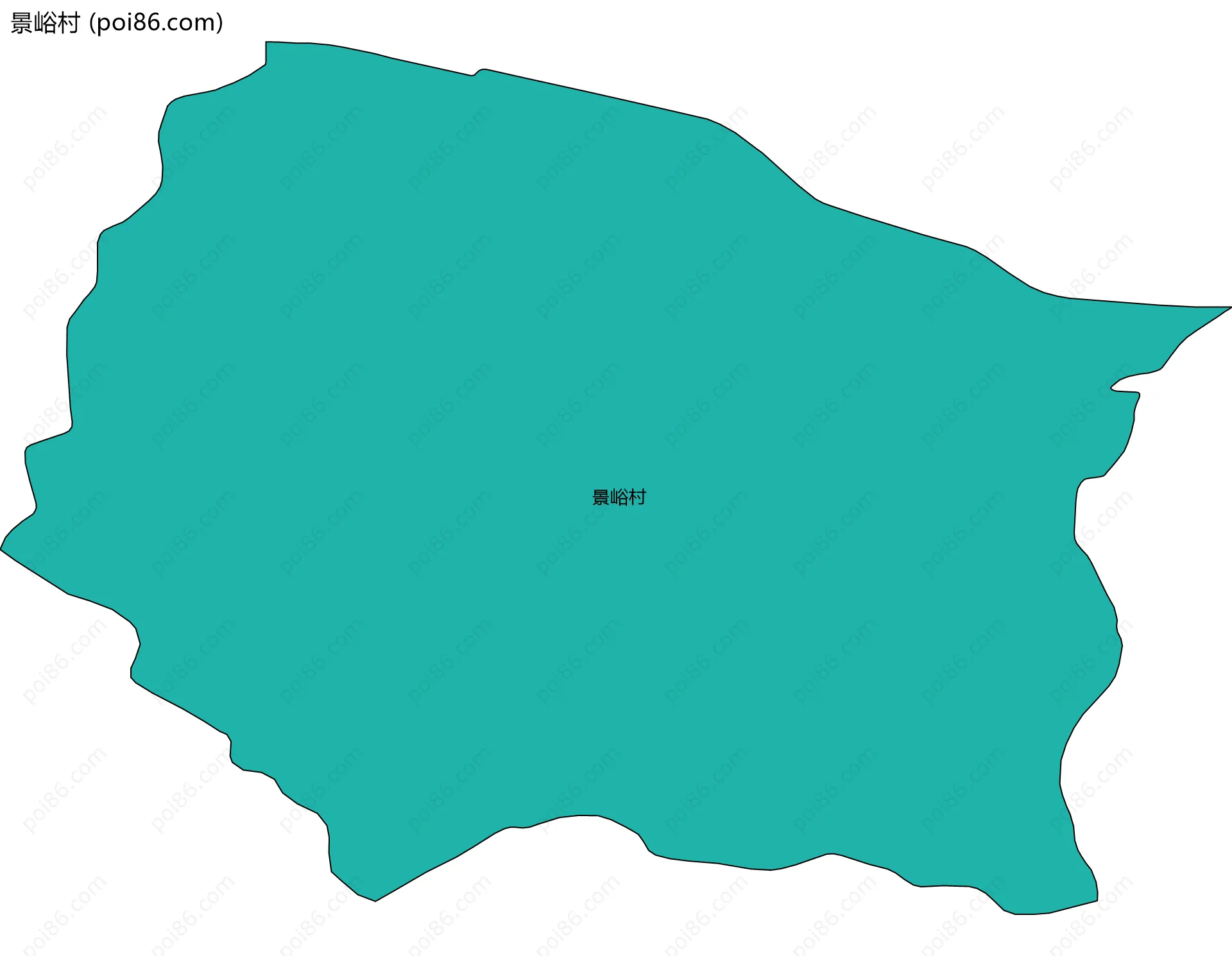 景峪村边界地图