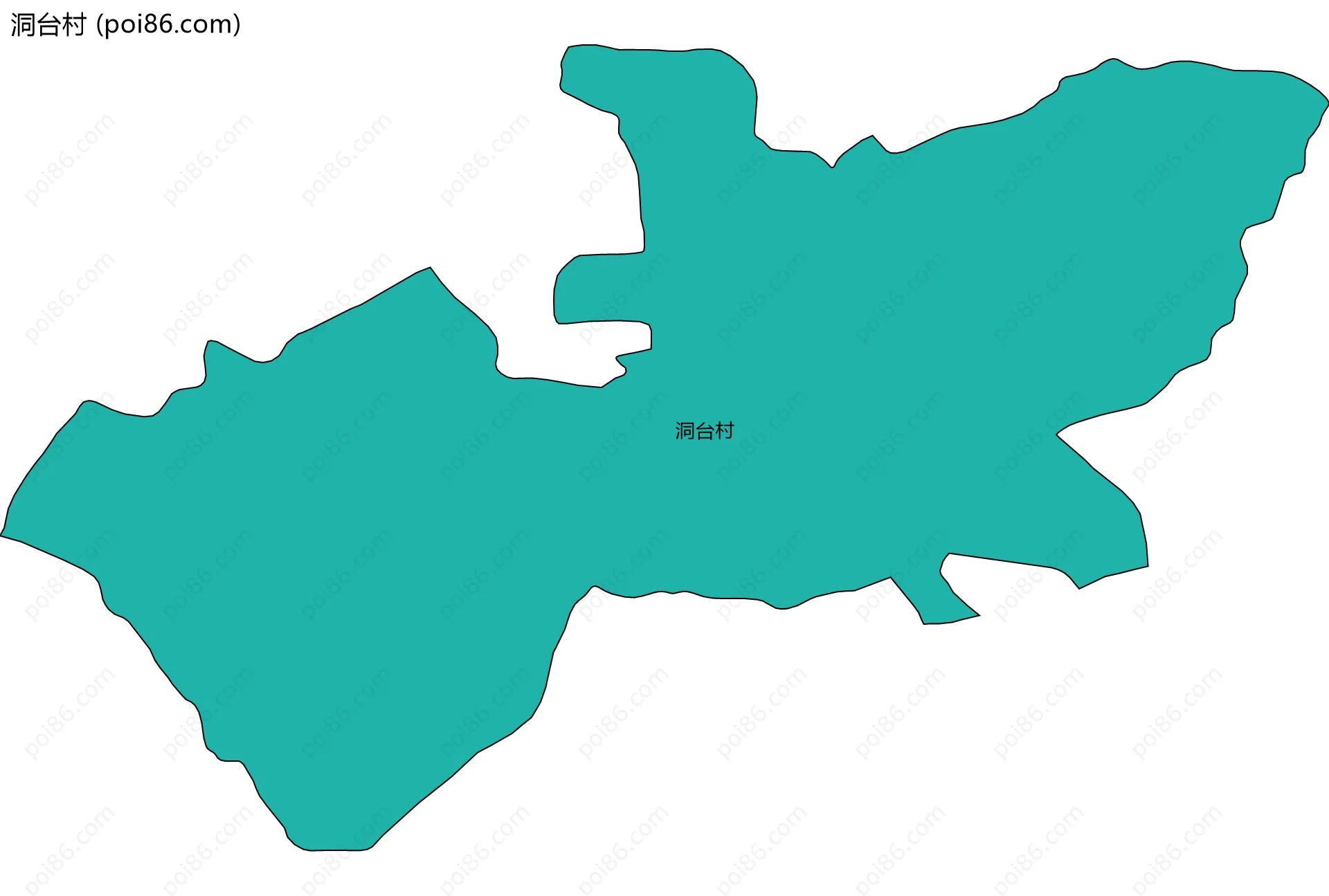 洞台村边界地图