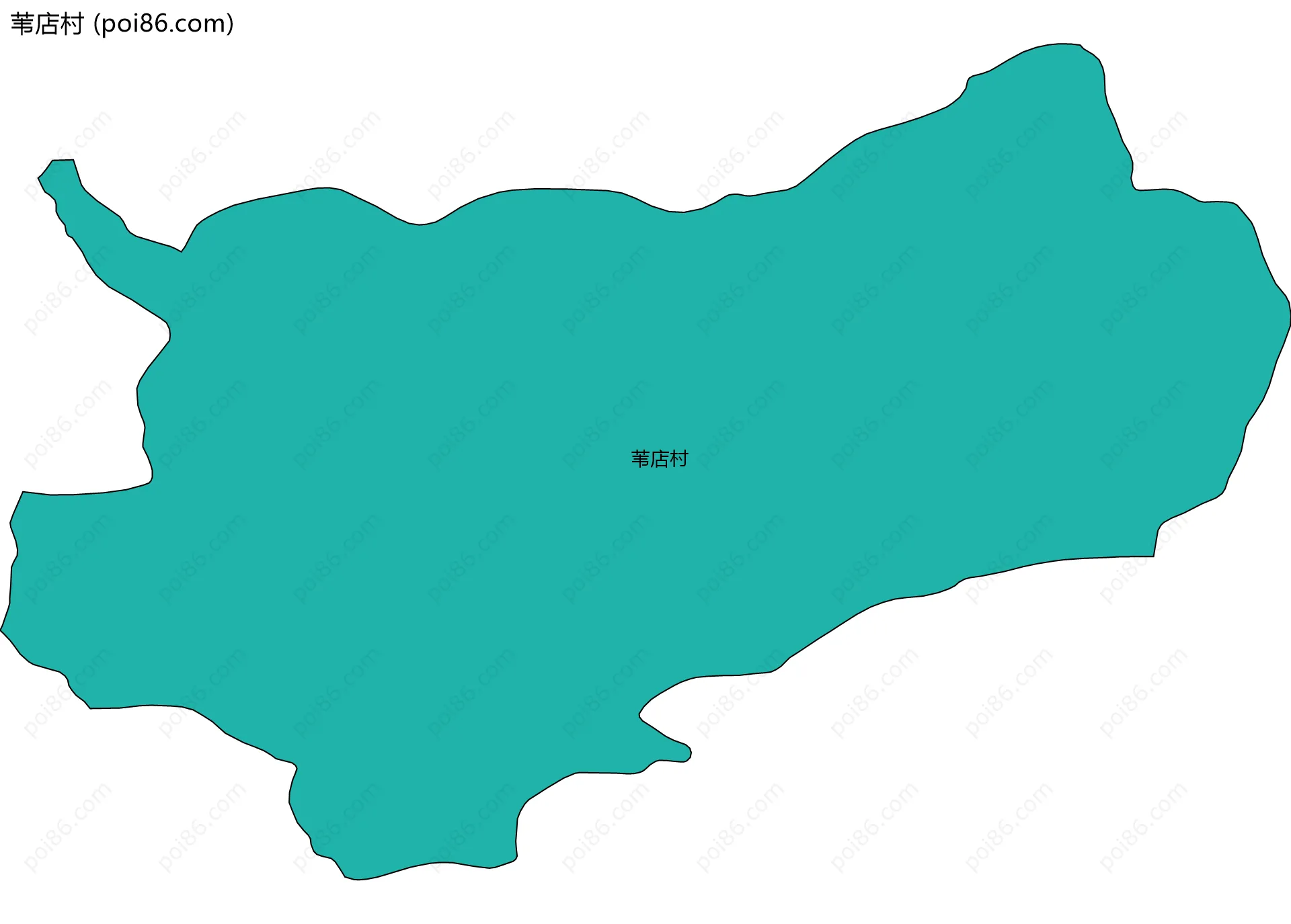 苇店村边界地图