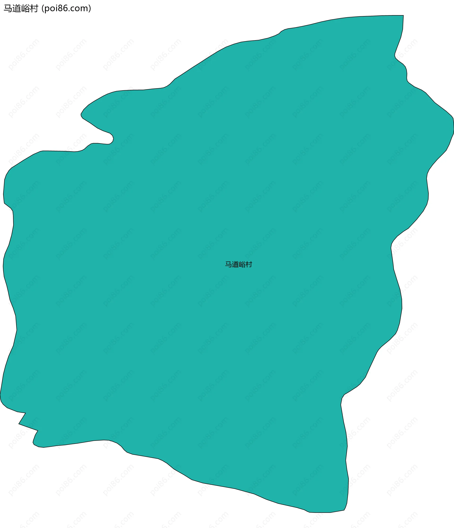 马道峪村边界地图