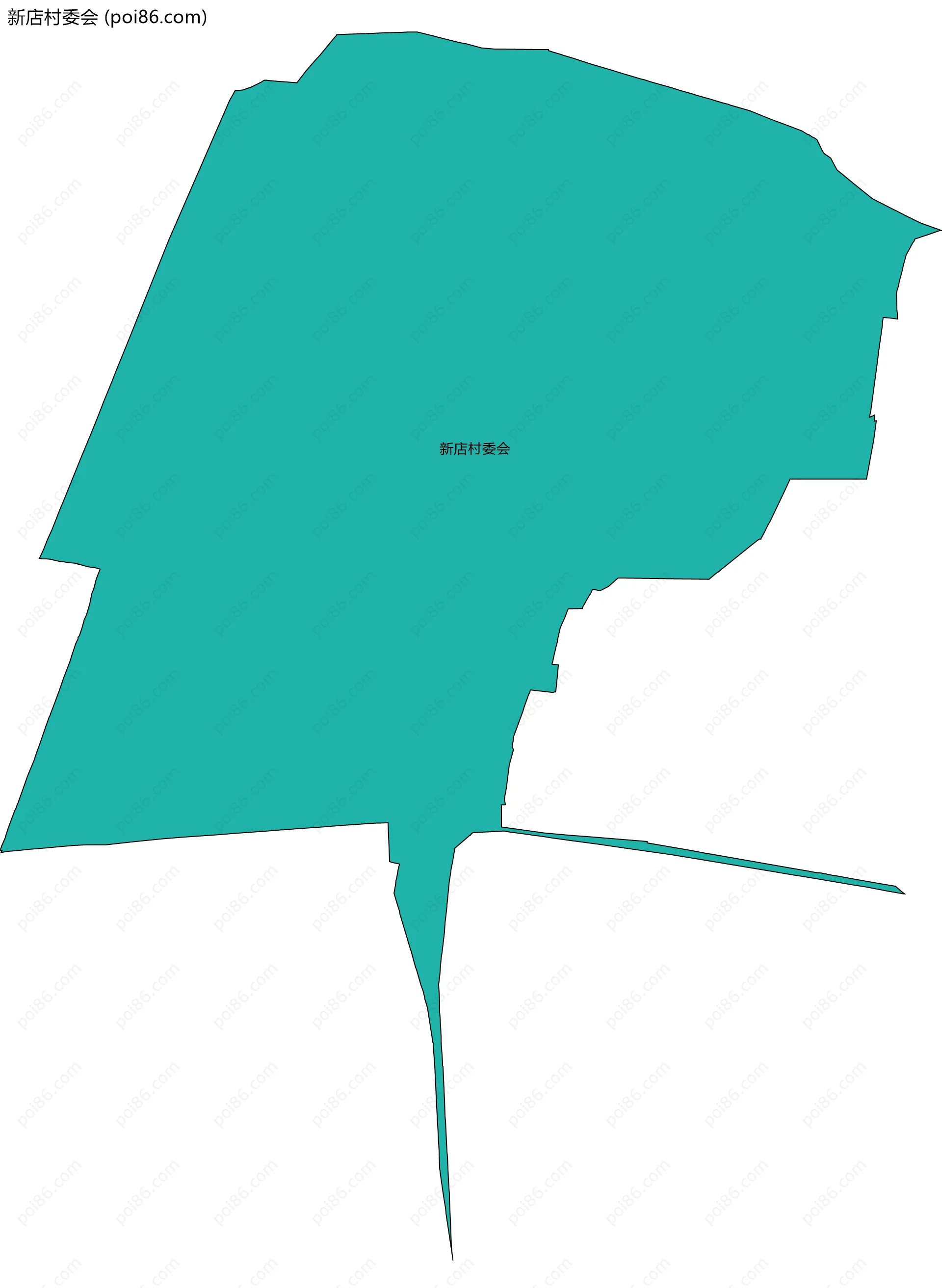 新店村委会边界地图