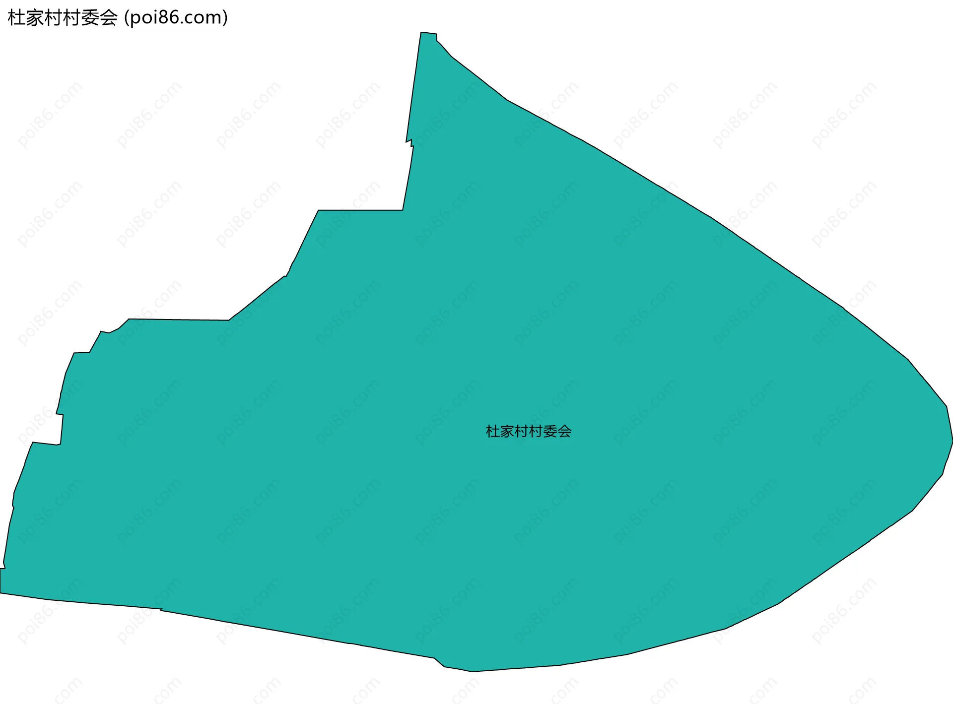 杜家村村委会边界地图