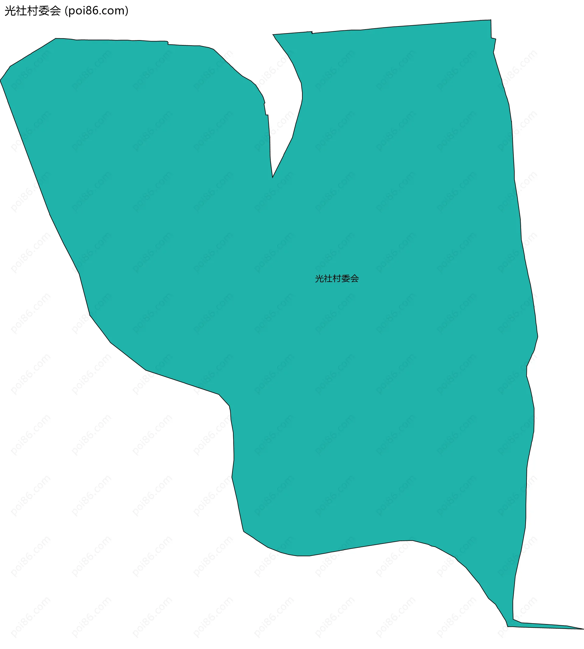 光社村委会边界地图