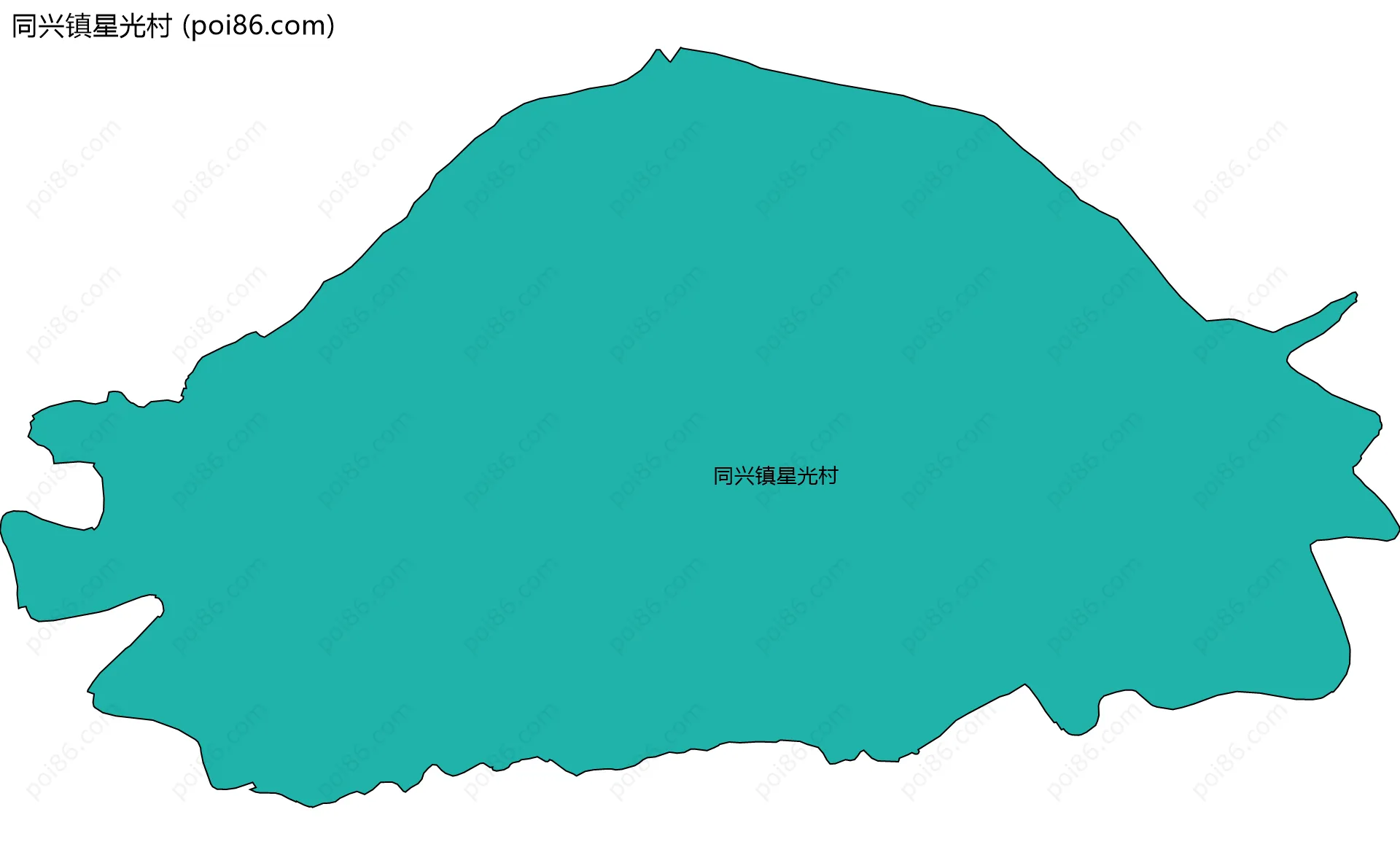 同兴镇星光村边界地图