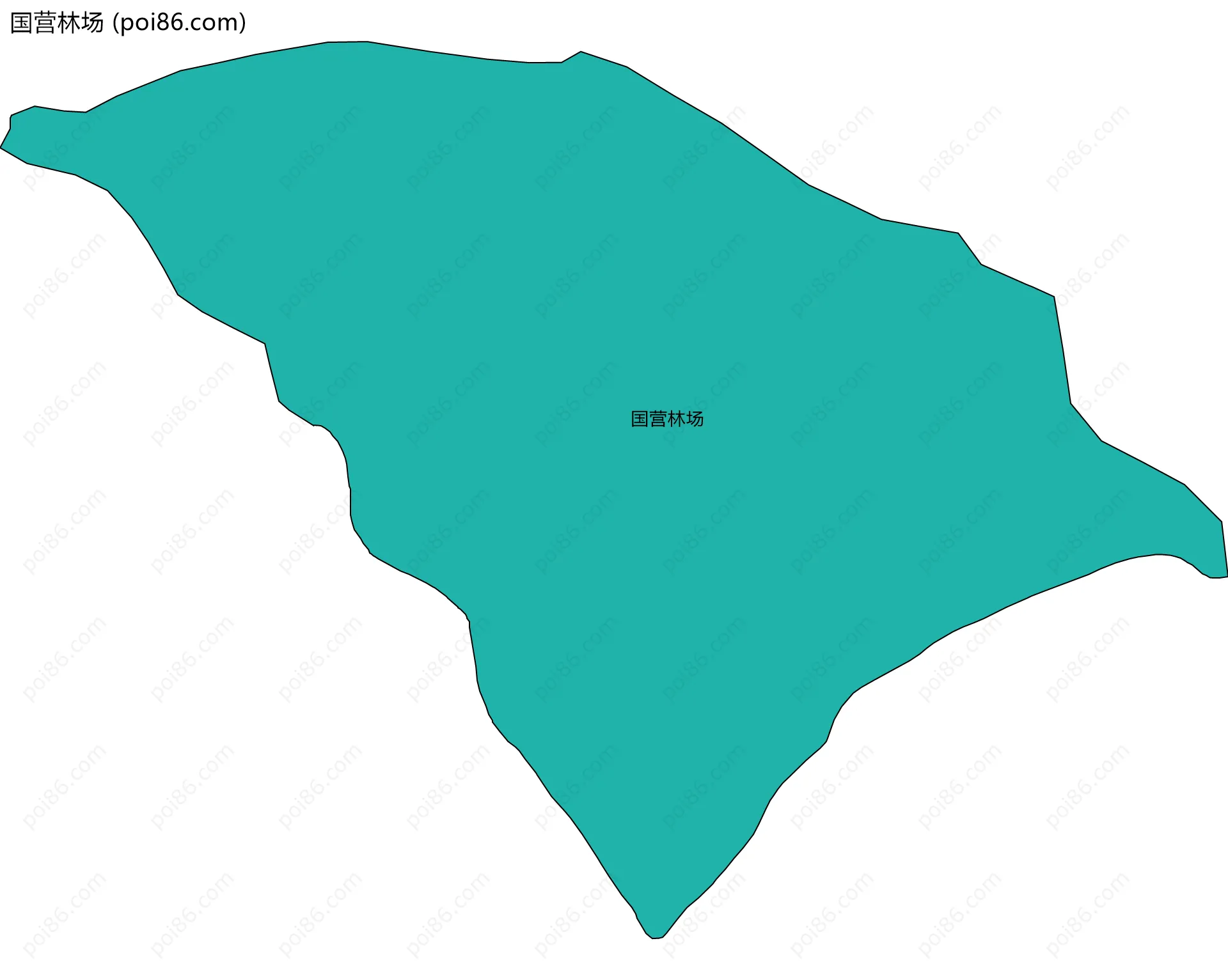 国营林场边界地图
