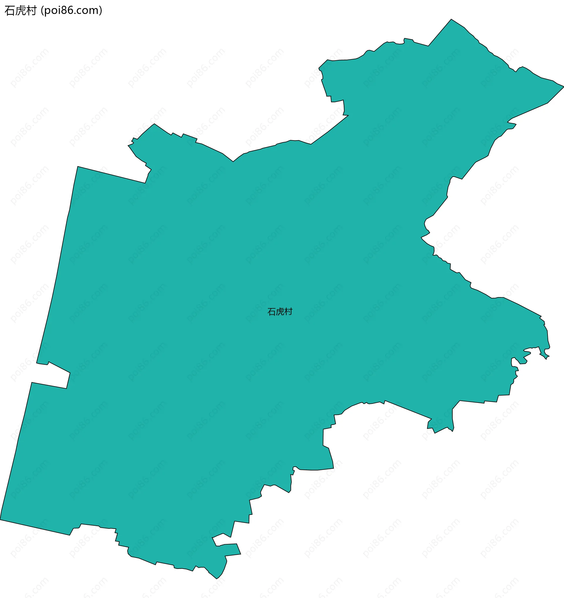 石虎村边界地图