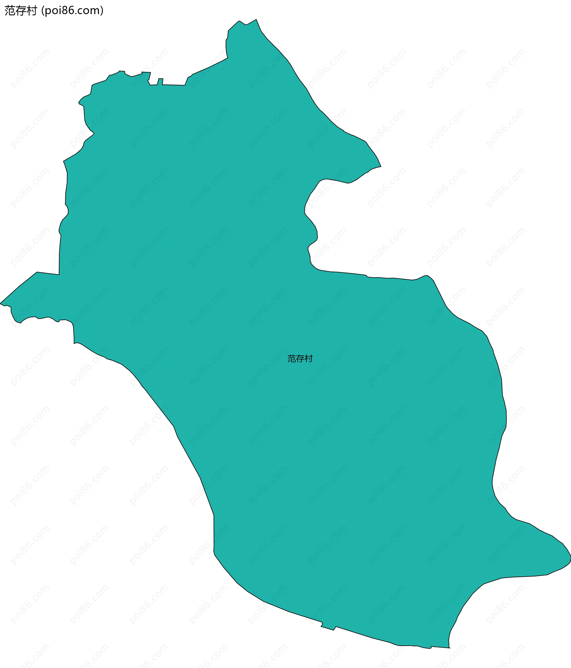 范存村边界地图