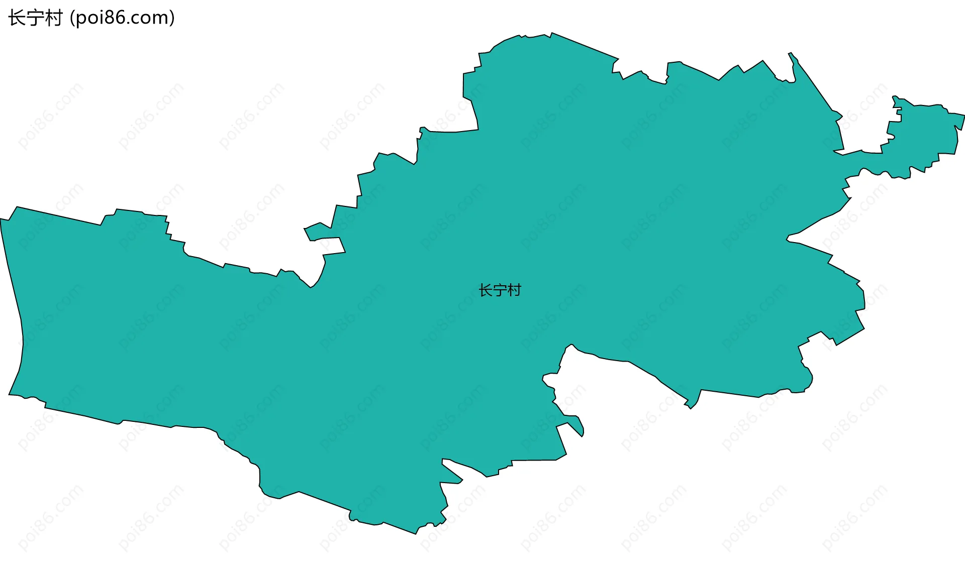 长宁村边界地图