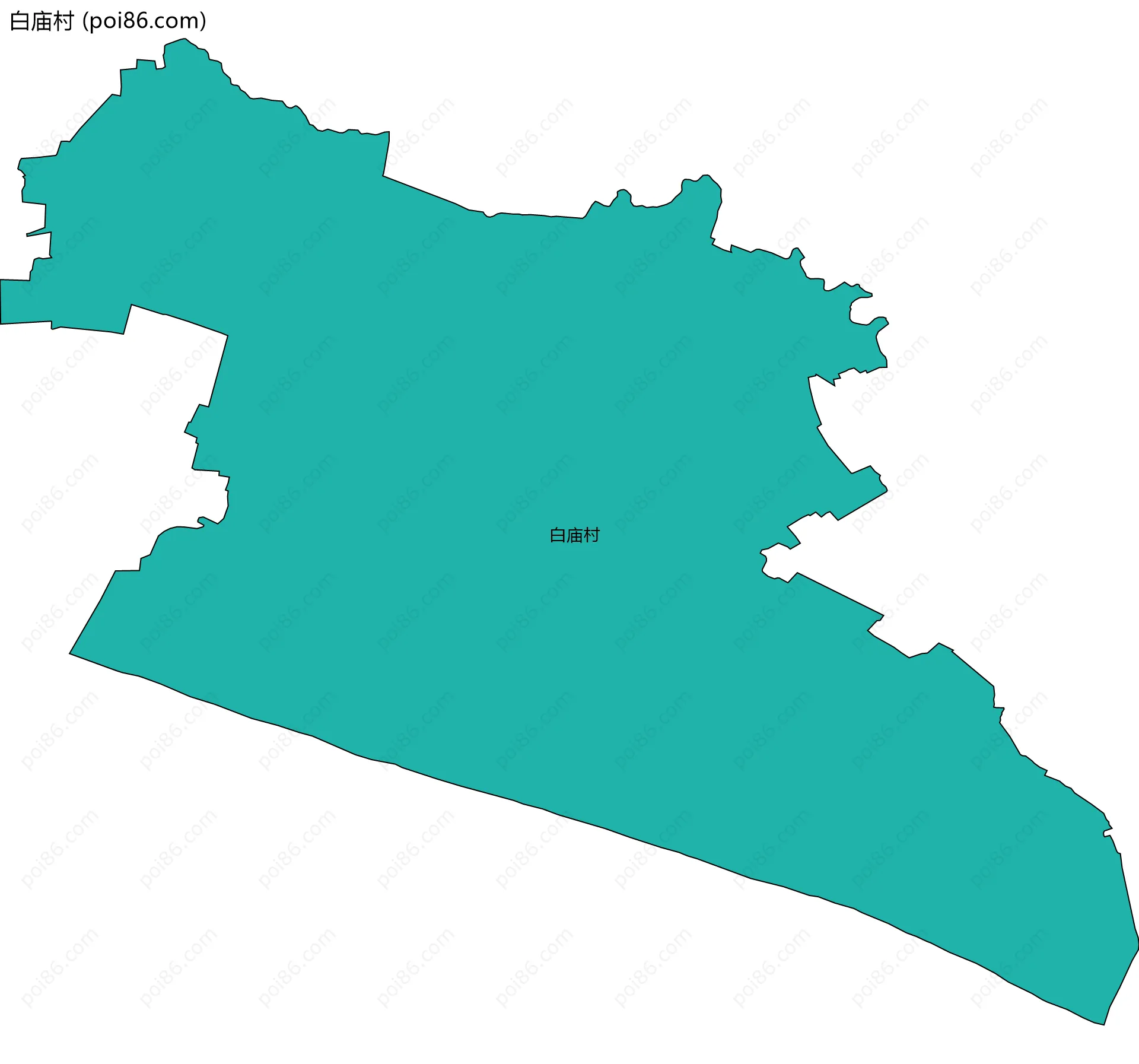 白庙村边界地图