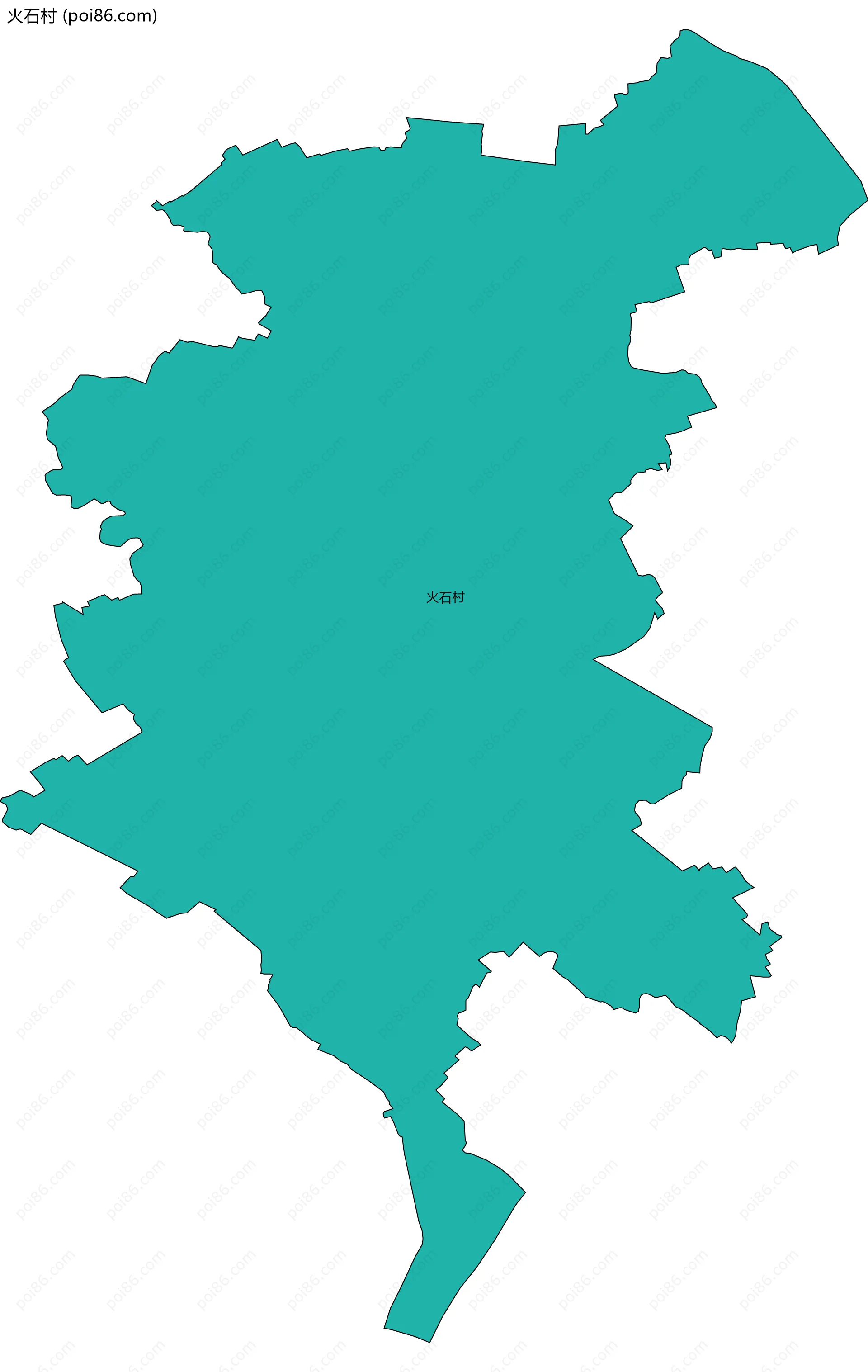 火石村边界地图