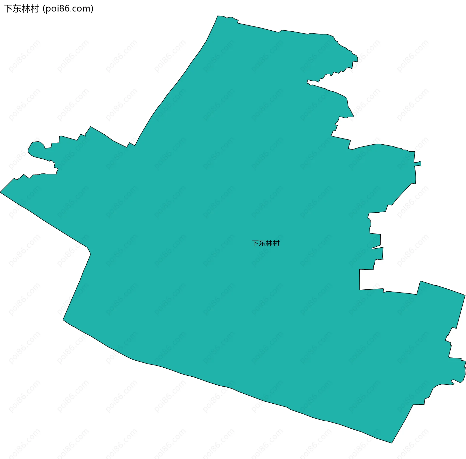 下东林村边界地图