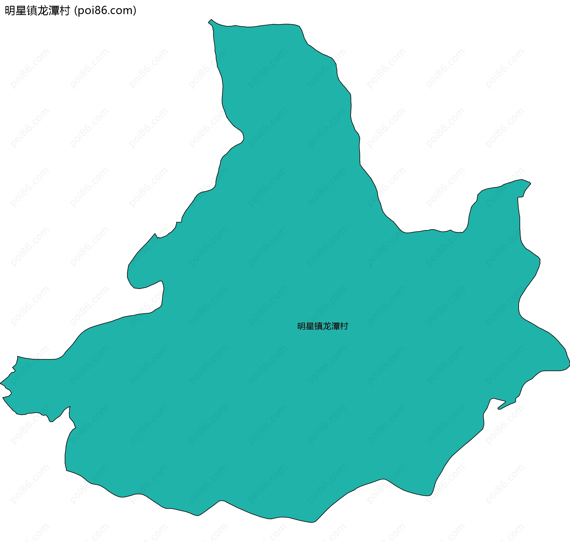 明星镇龙潭村边界地图