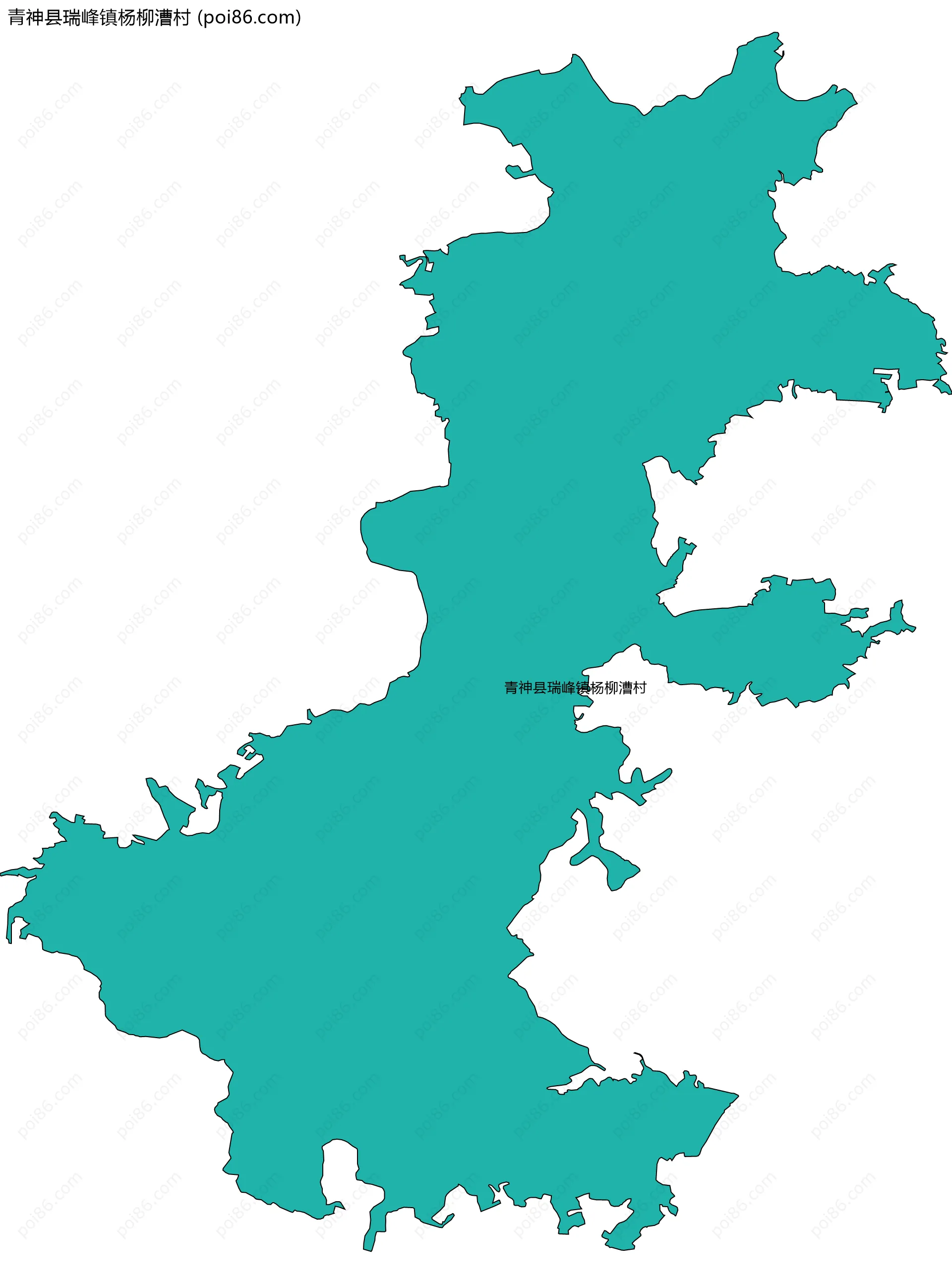 青神县瑞峰镇杨柳漕村边界地图