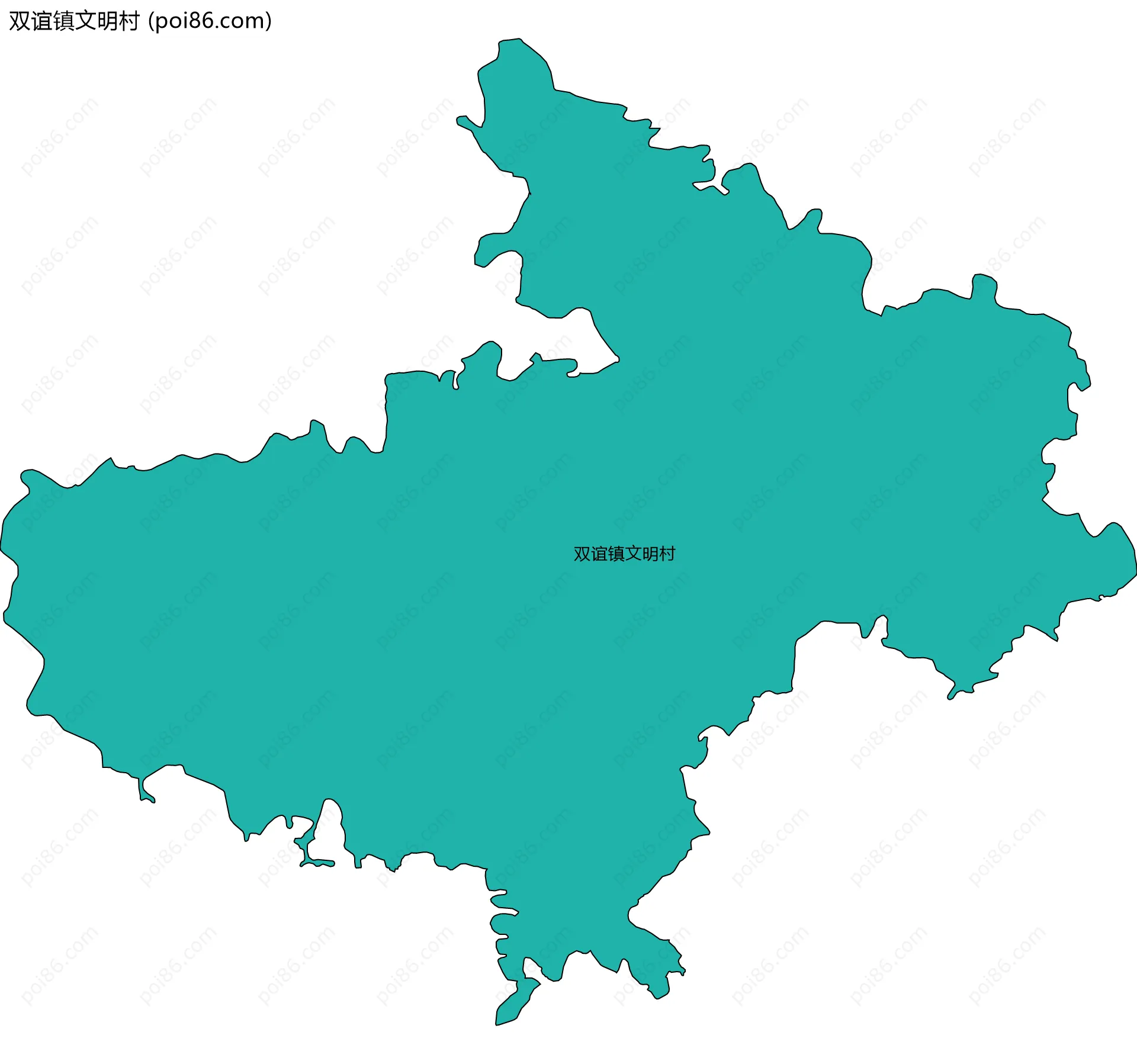 双谊镇文明村边界地图