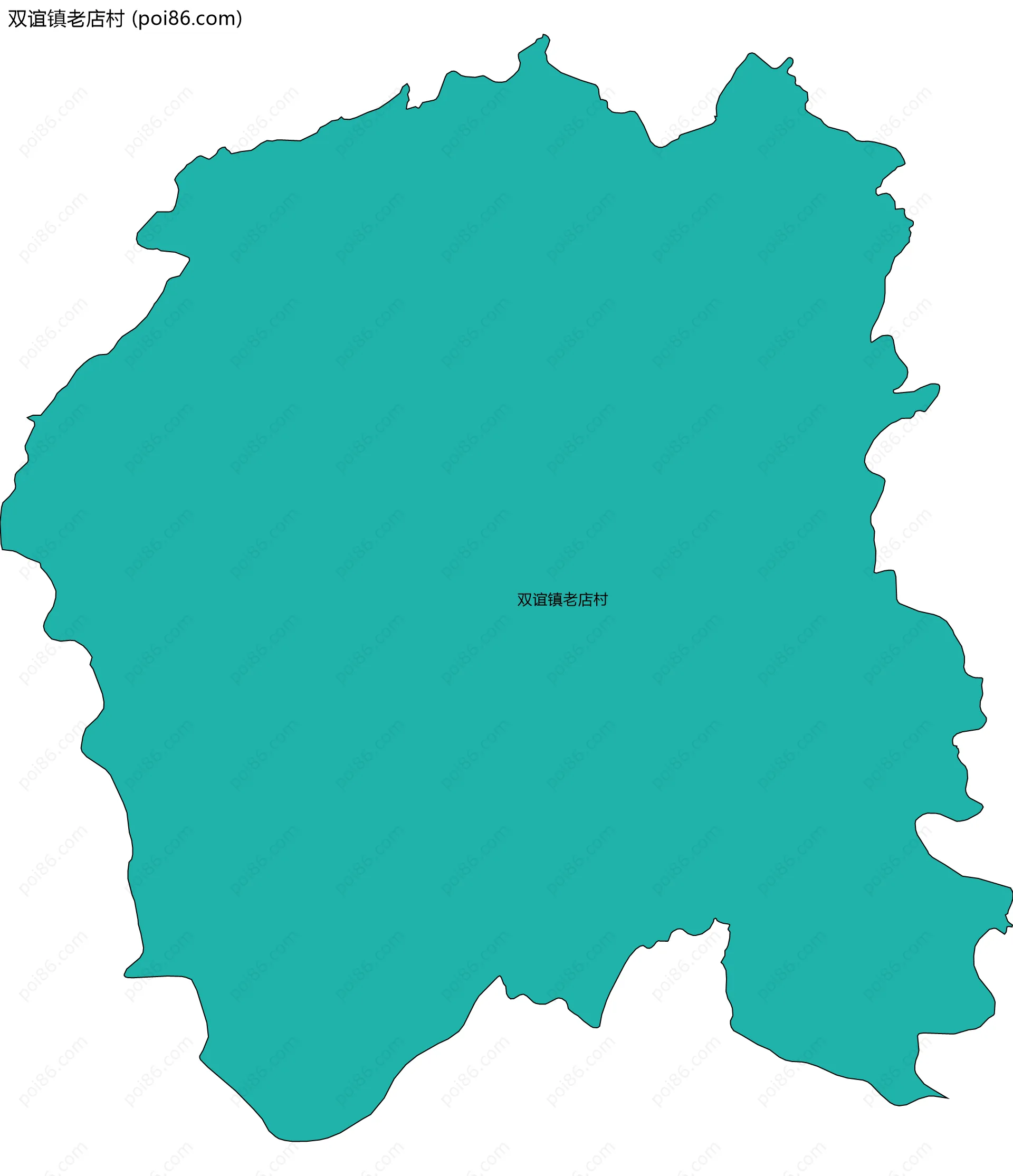 双谊镇老店村边界地图