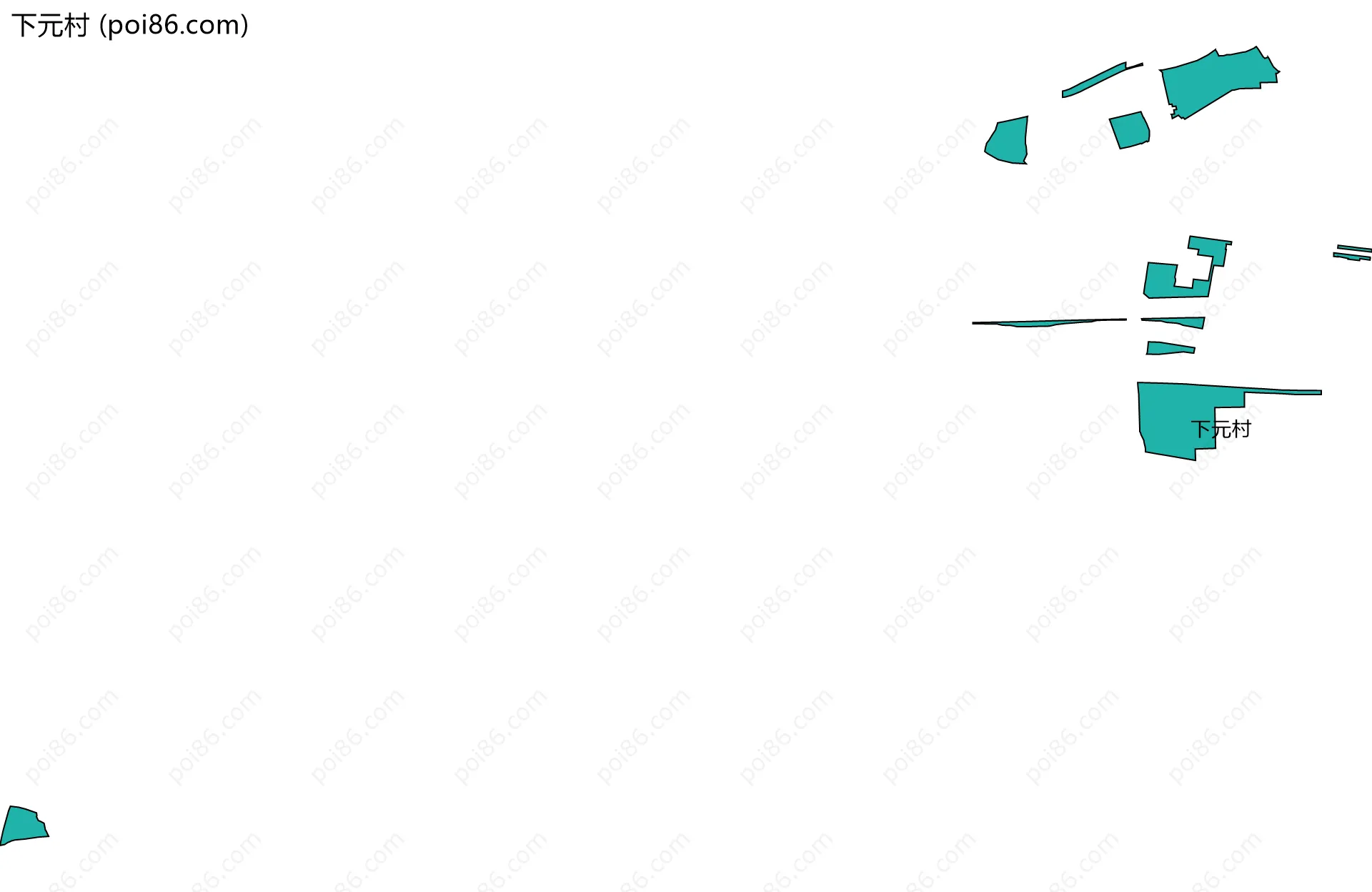 下元村边界地图