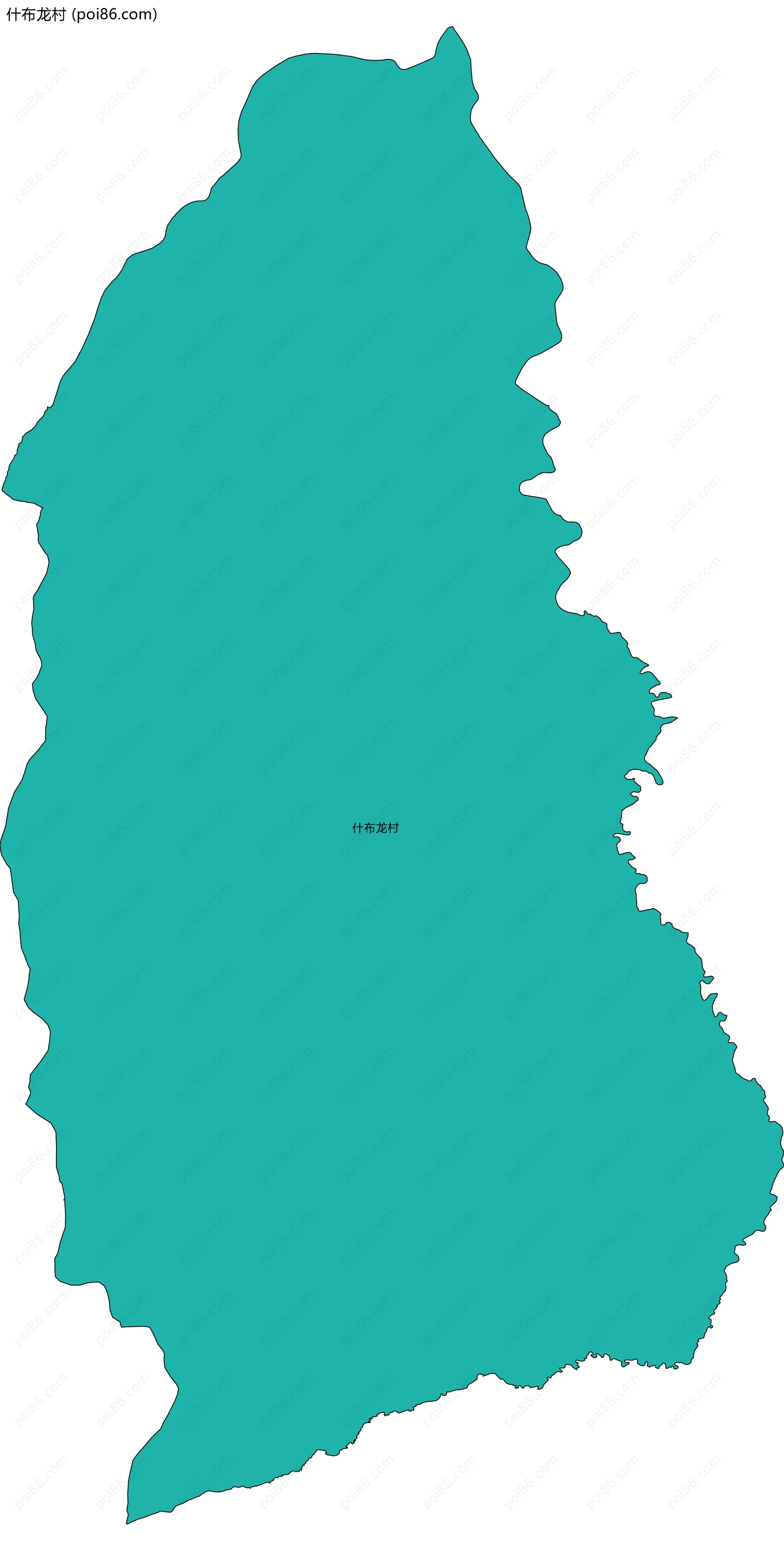 什布龙村边界地图