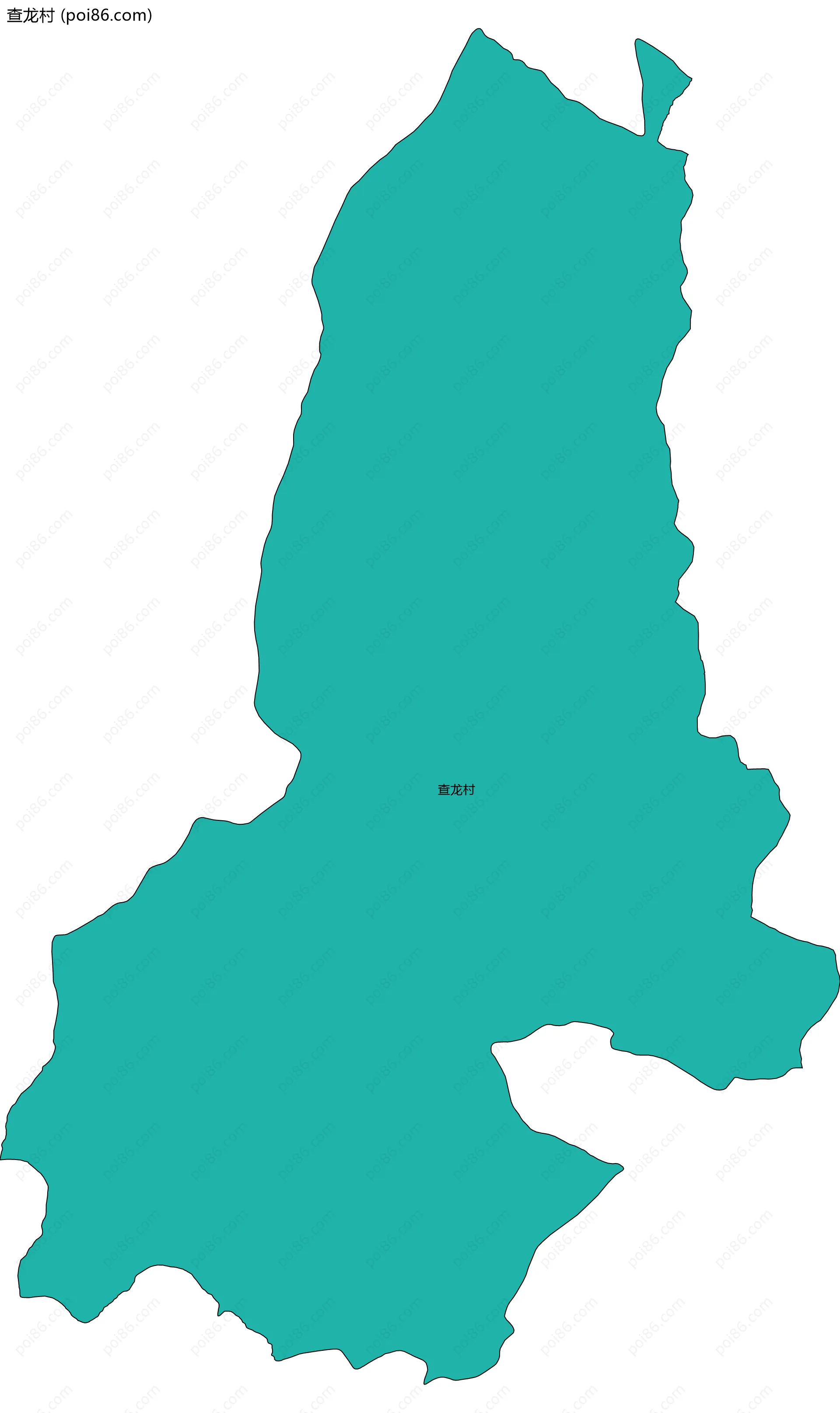 查龙村边界地图