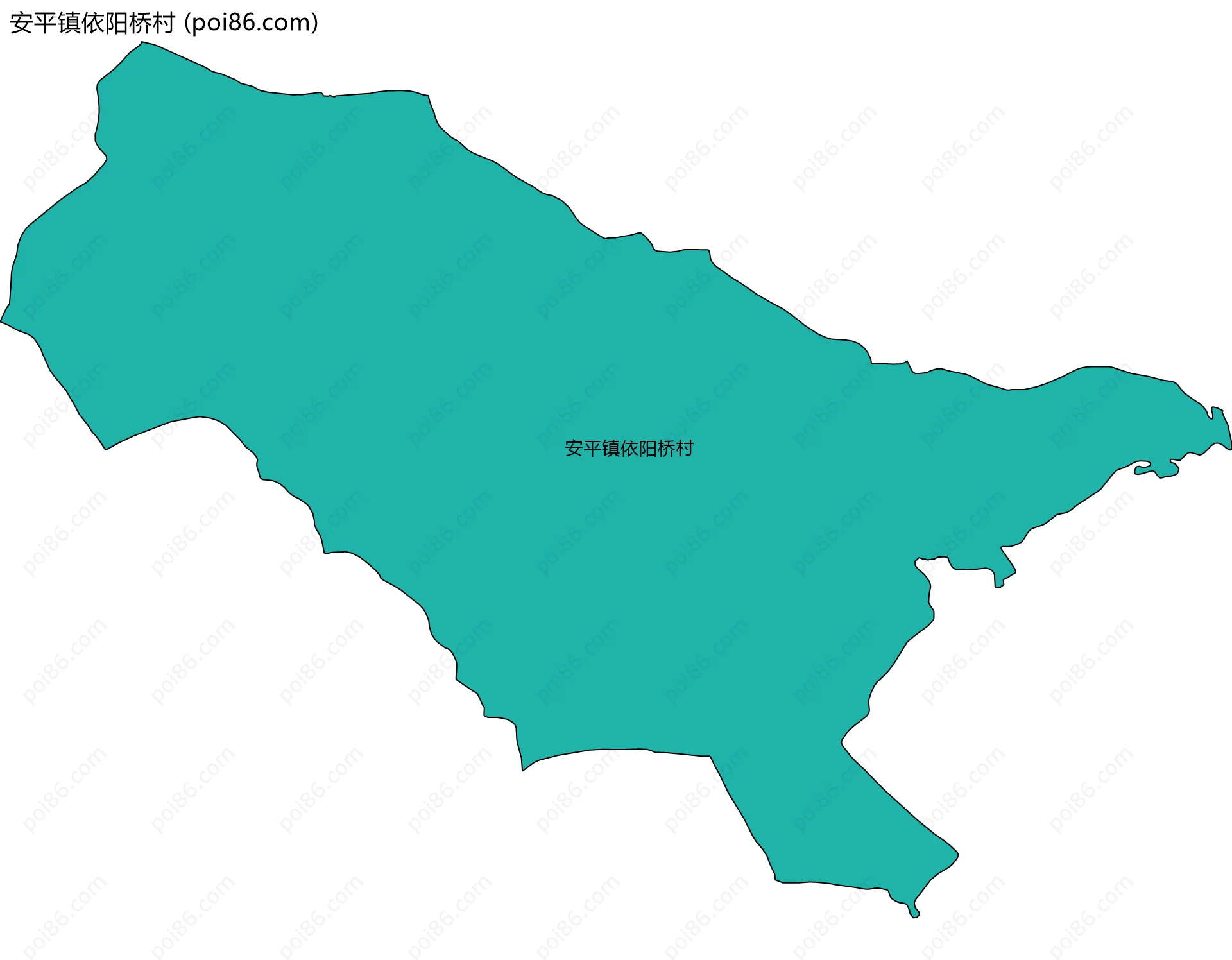 安平镇依阳桥村边界地图