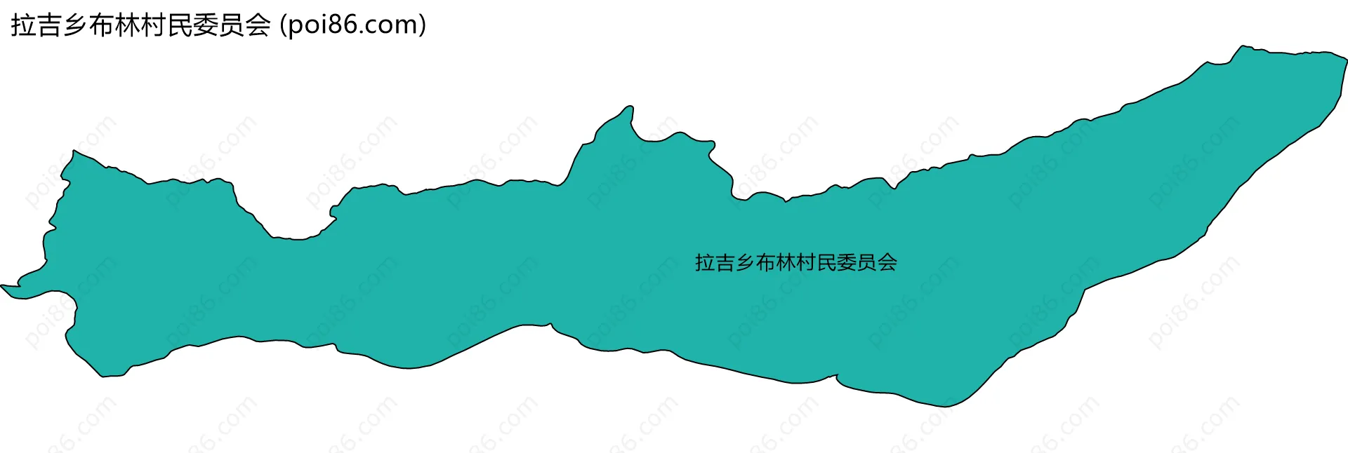 拉吉乡布林村民委员会边界地图