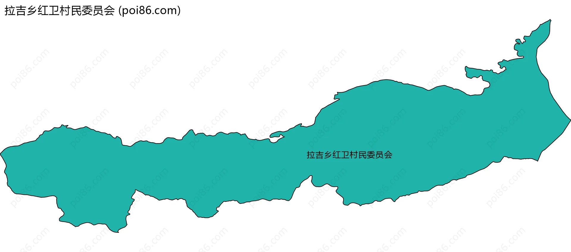拉吉乡红卫村民委员会边界地图