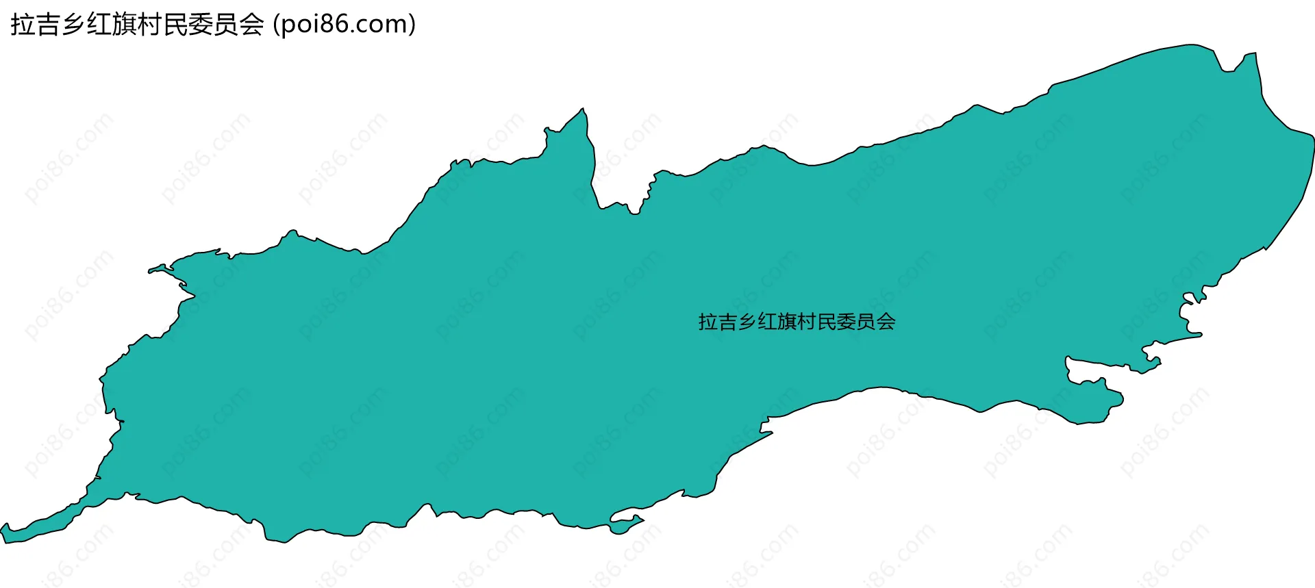 拉吉乡红旗村民委员会边界地图
