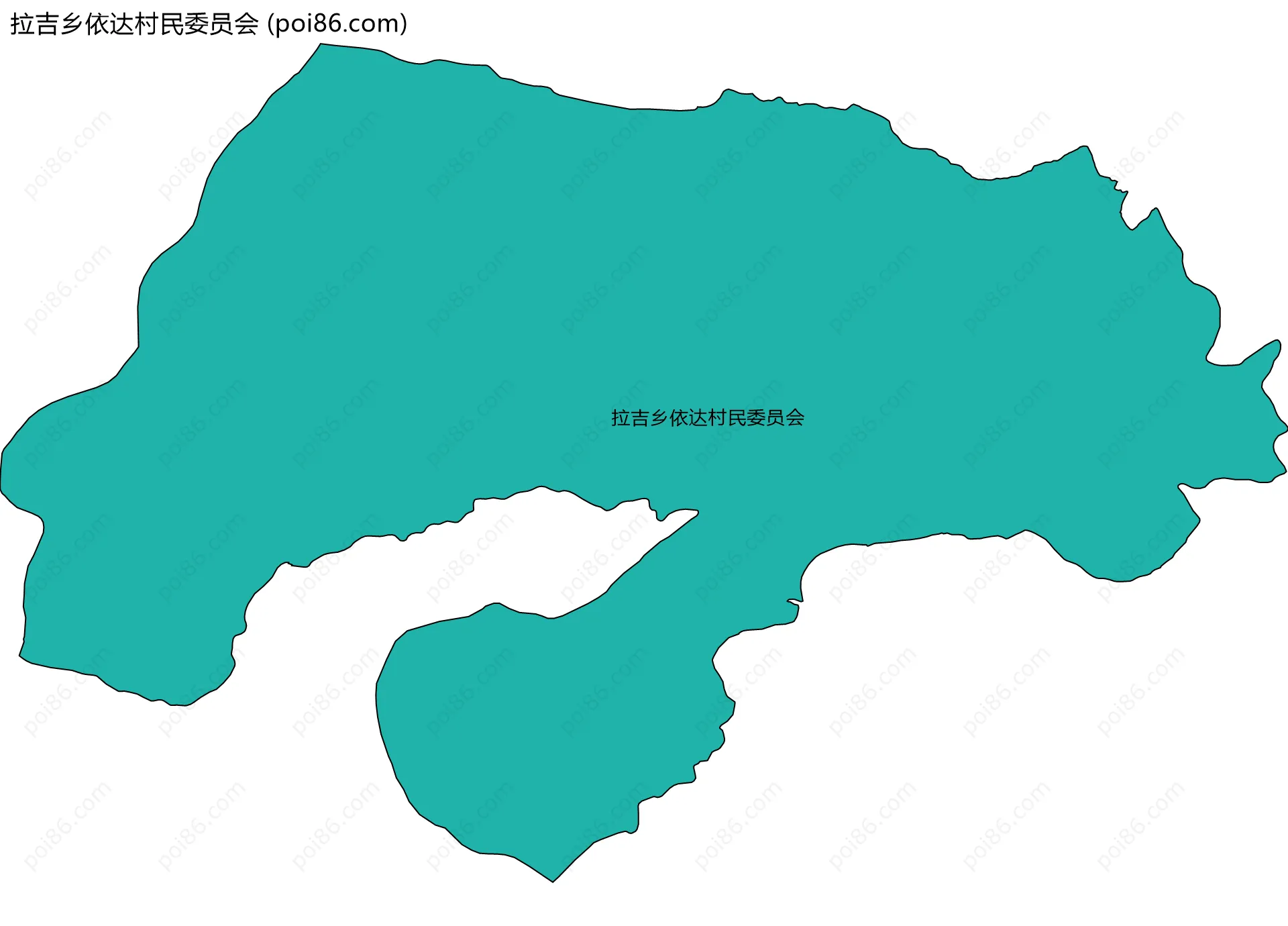 拉吉乡依达村民委员会边界地图