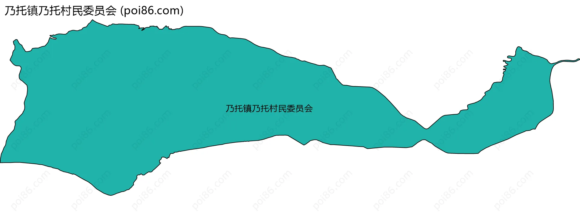 乃托镇乃托村民委员会边界地图