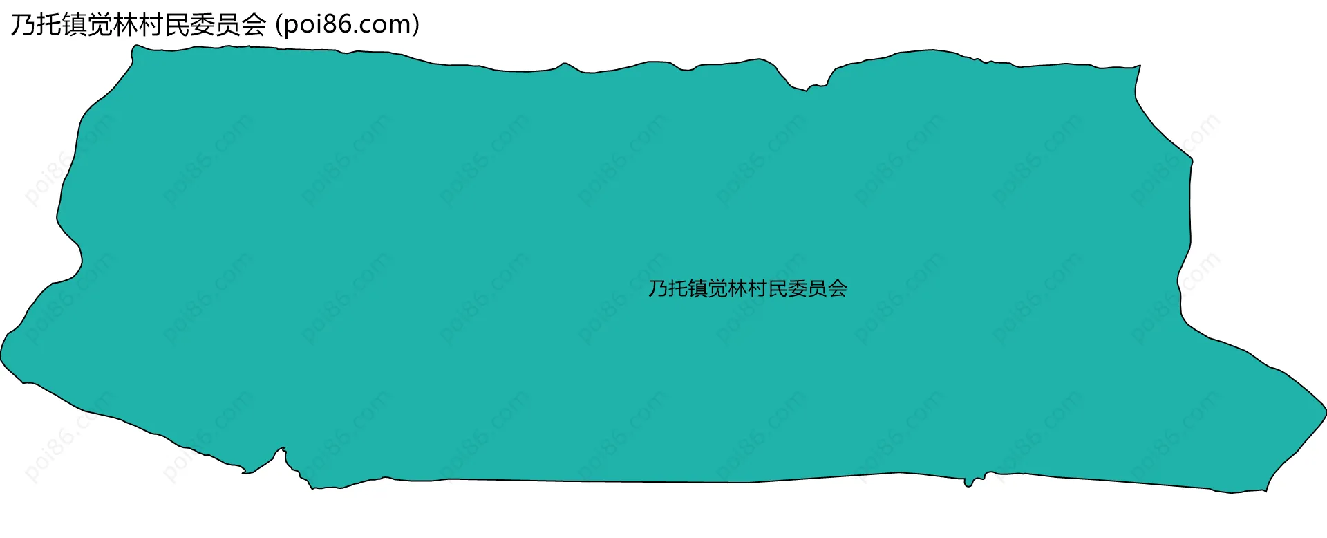 乃托镇觉林村民委员会边界地图