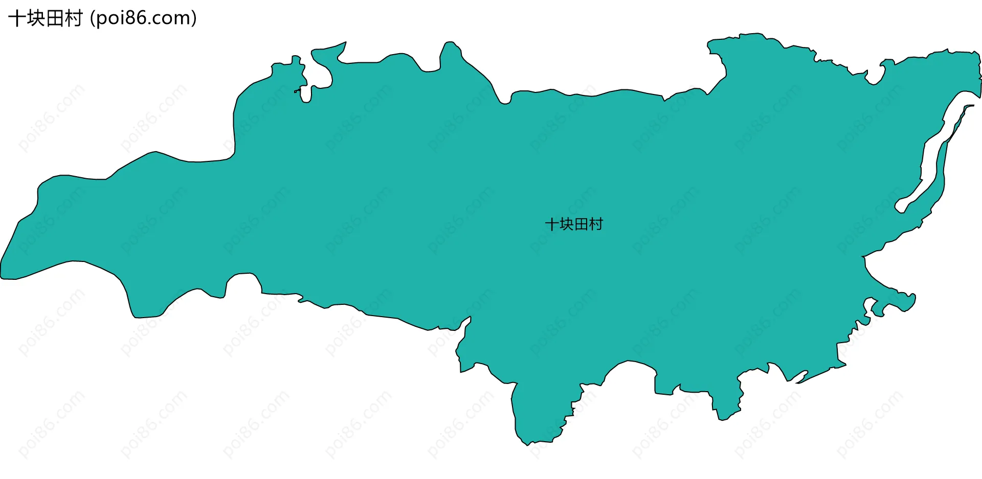 十块田村边界地图