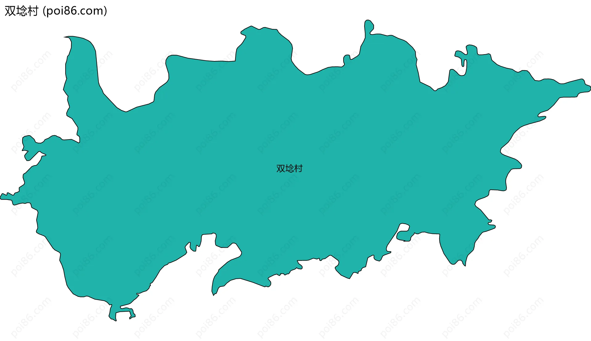 双埝村边界地图