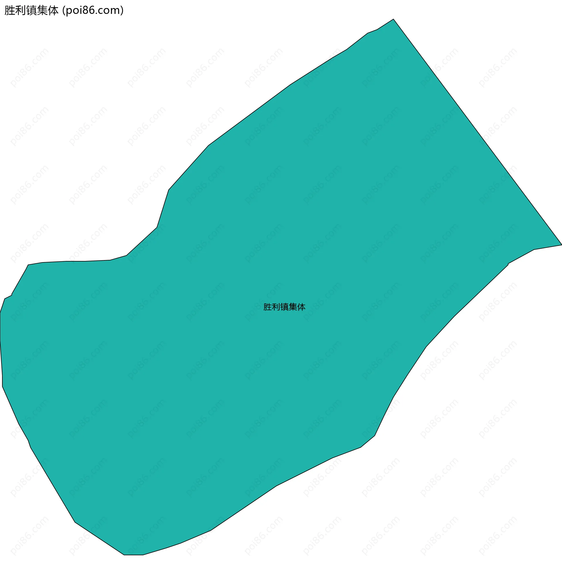 胜利镇集体边界地图