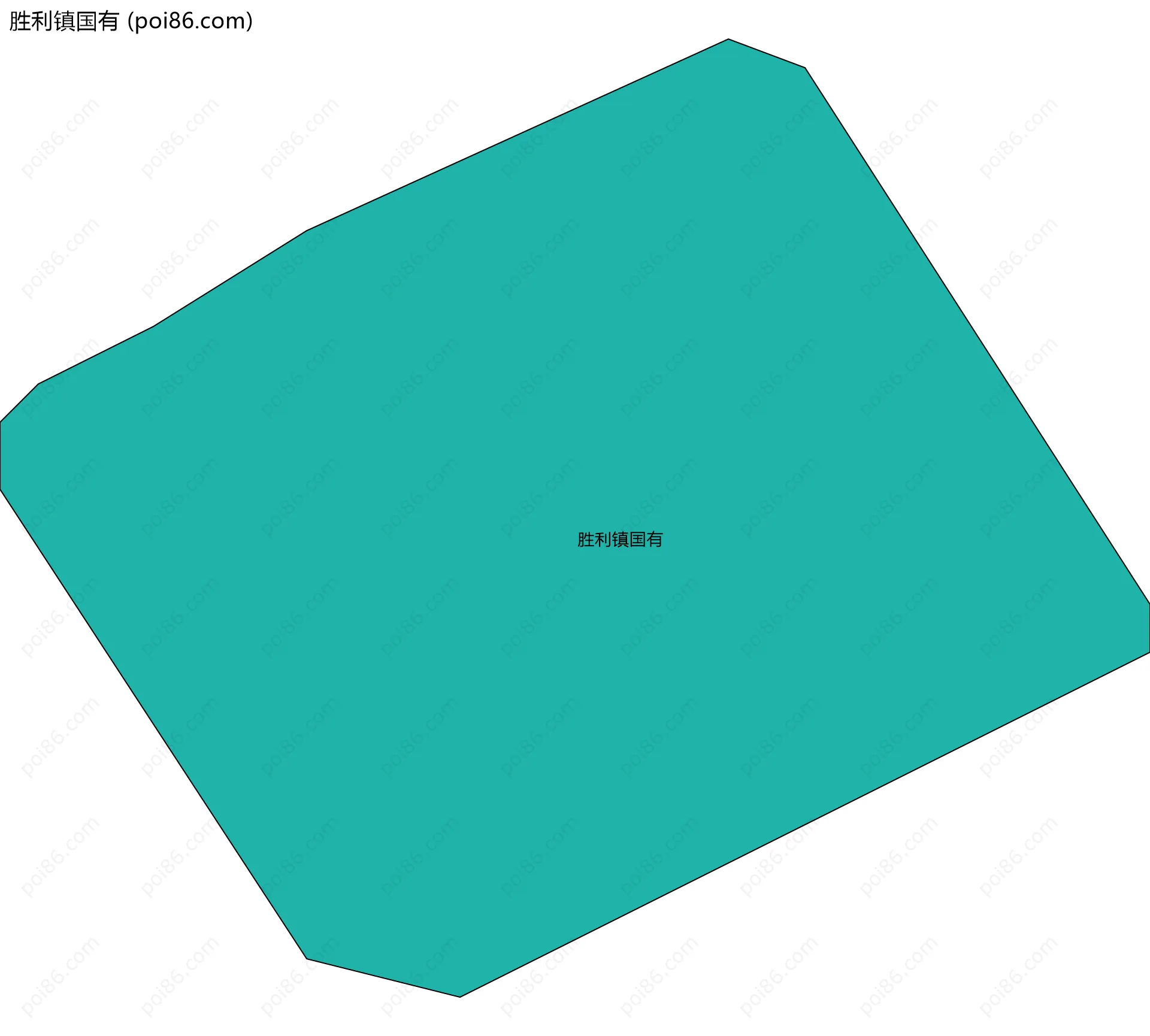 胜利镇国有边界地图