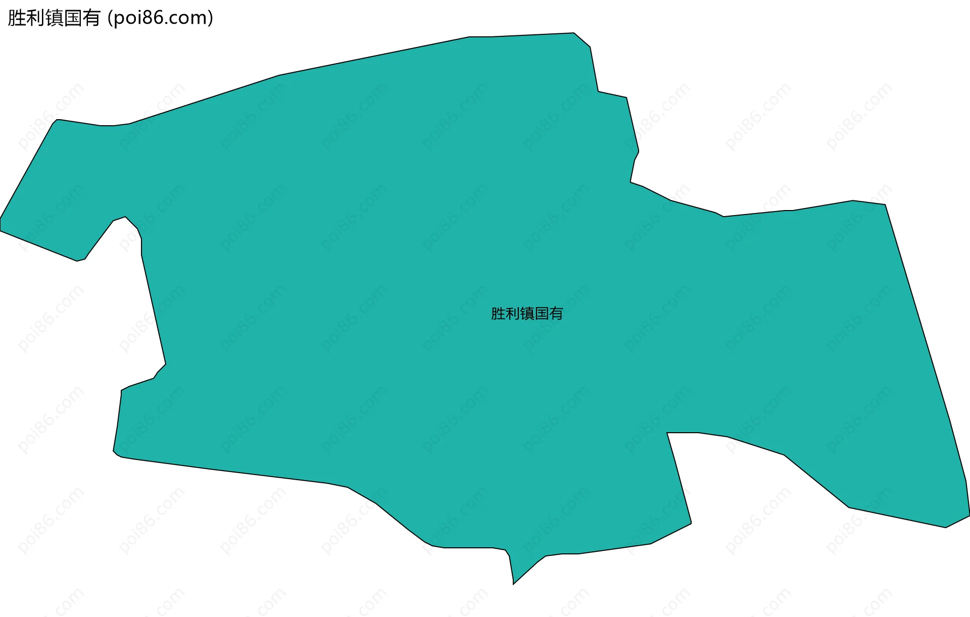 胜利镇国有边界地图