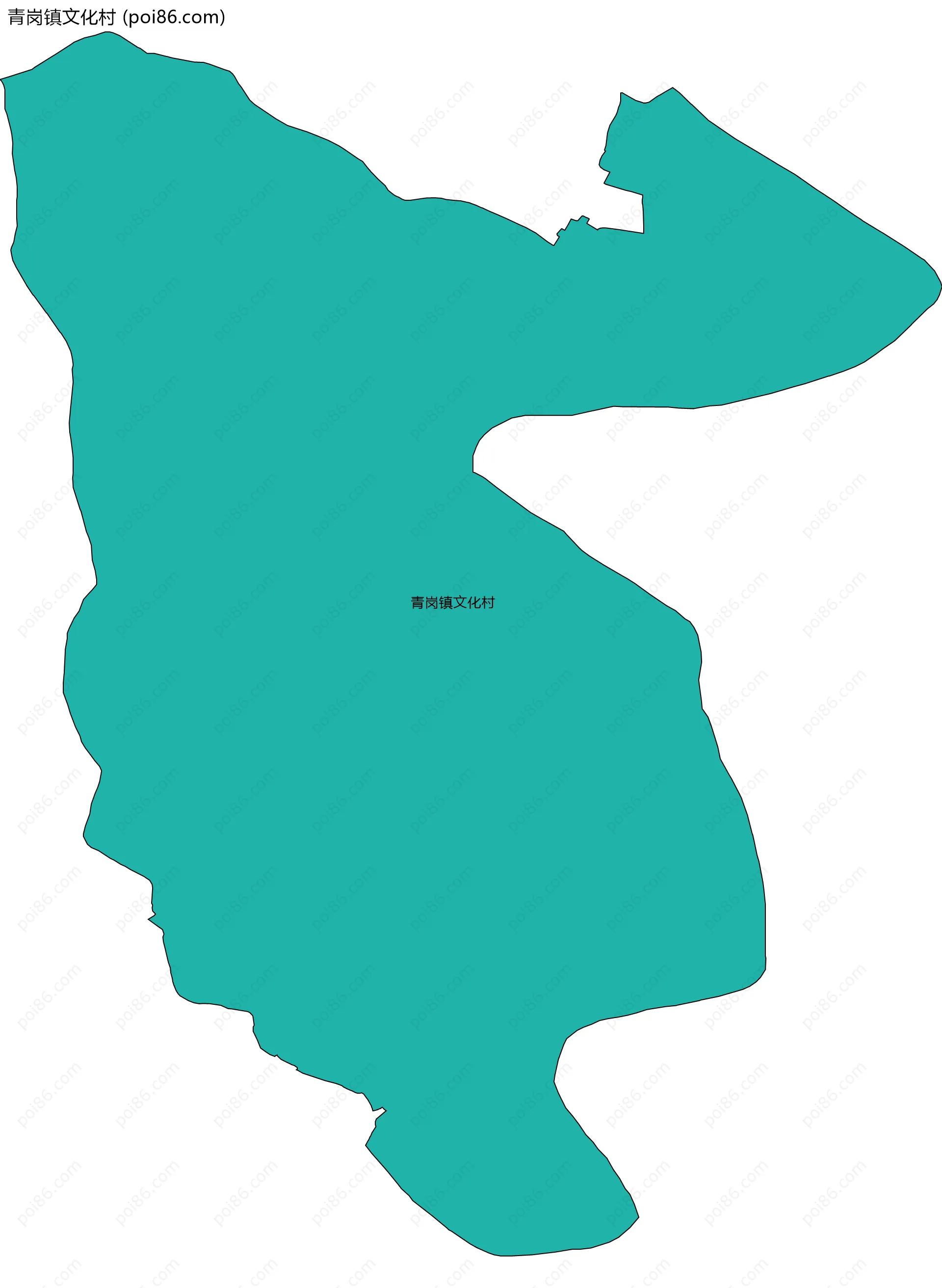 青岗镇文化村边界地图