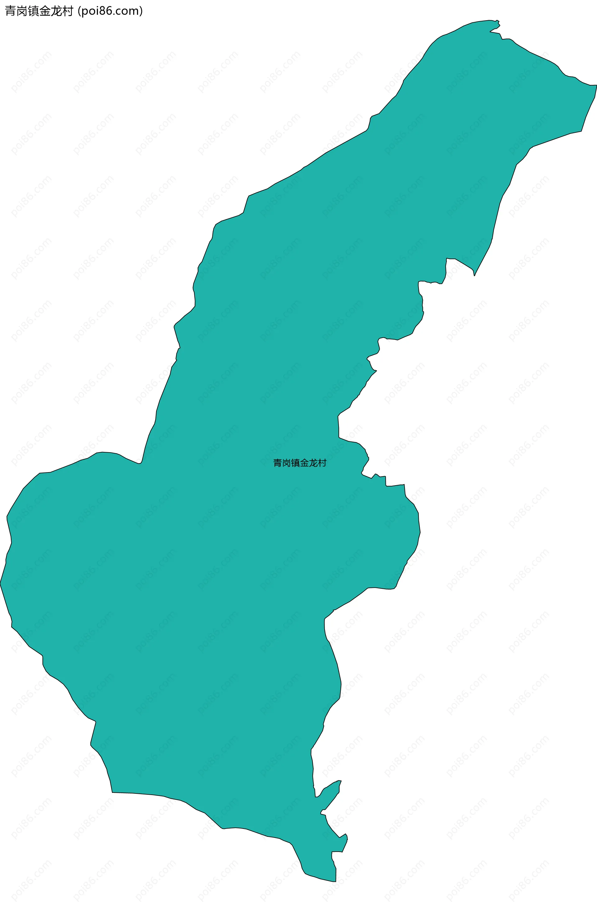 青岗镇金龙村边界地图