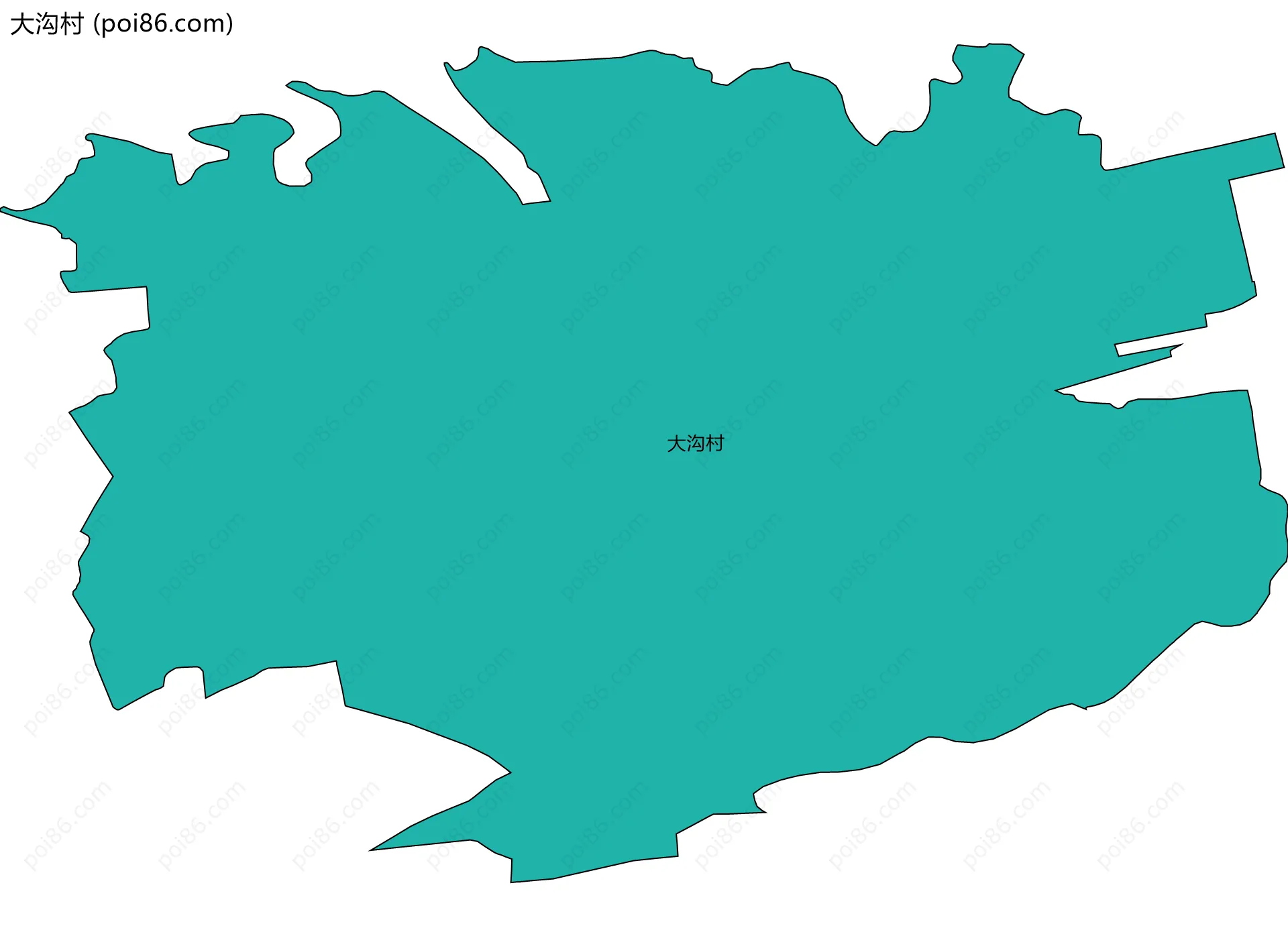 大沟村边界地图
