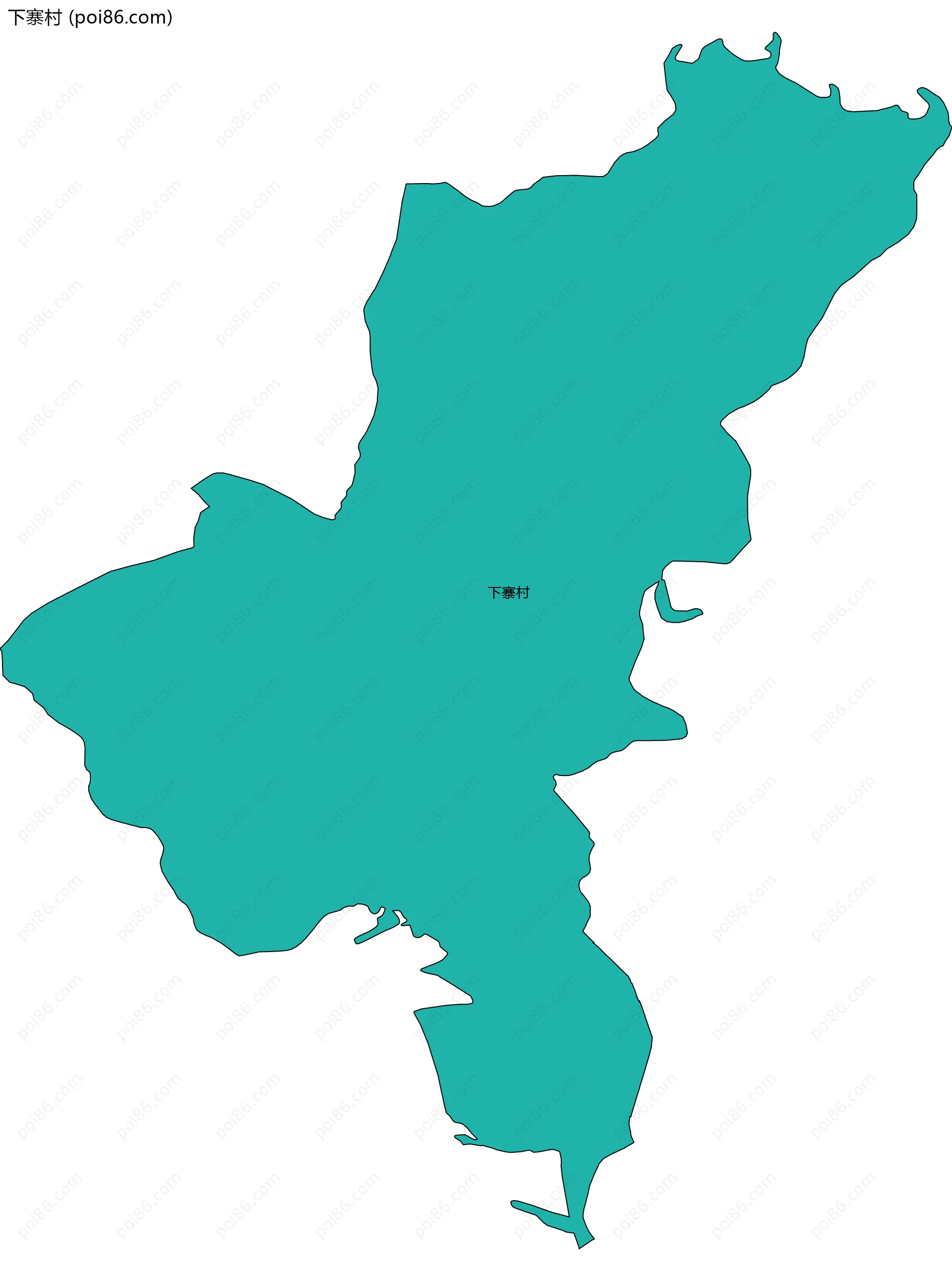 下寨村边界地图