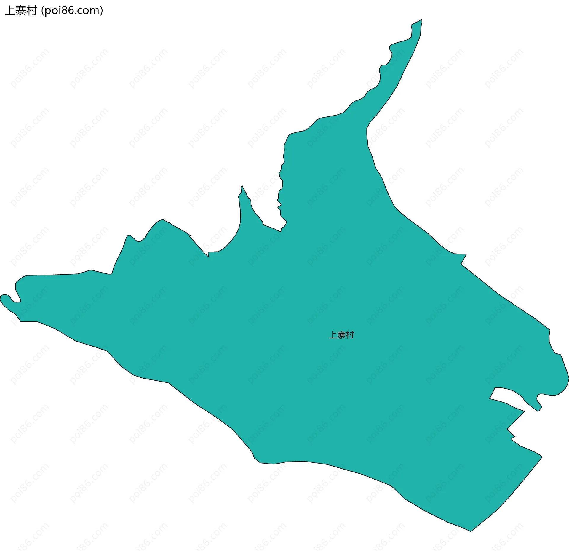 上寨村边界地图