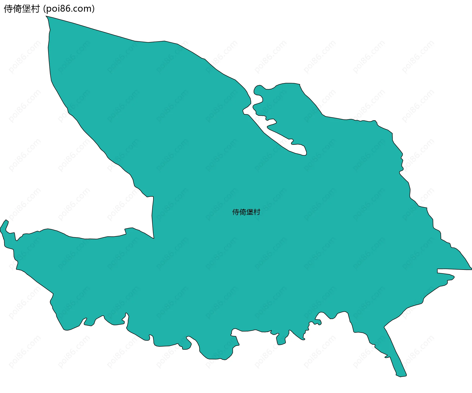 侍倚堡村边界地图