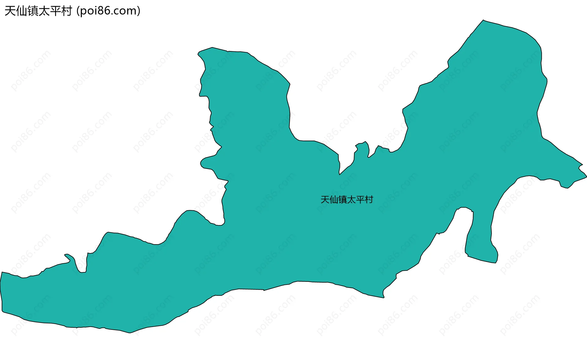 天仙镇太平村边界地图