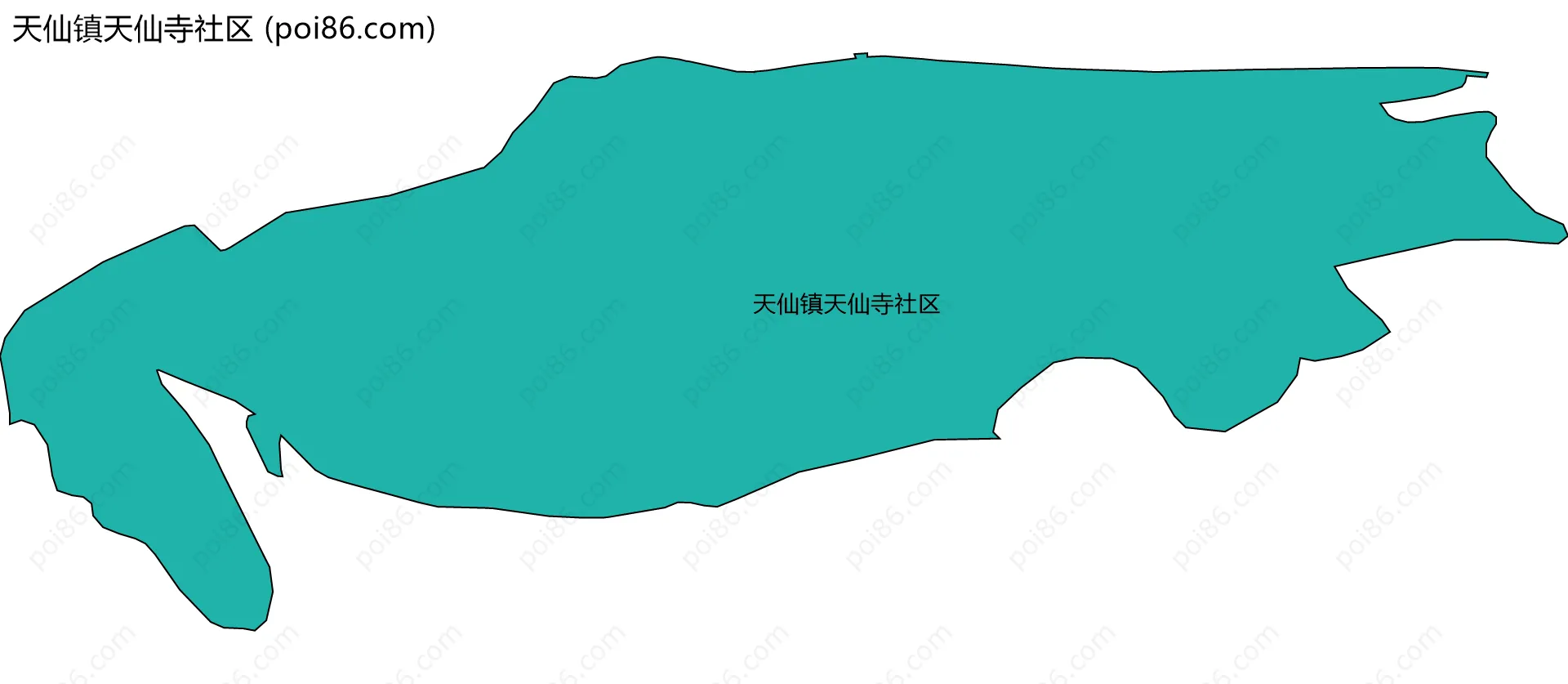 天仙镇天仙寺社区边界地图