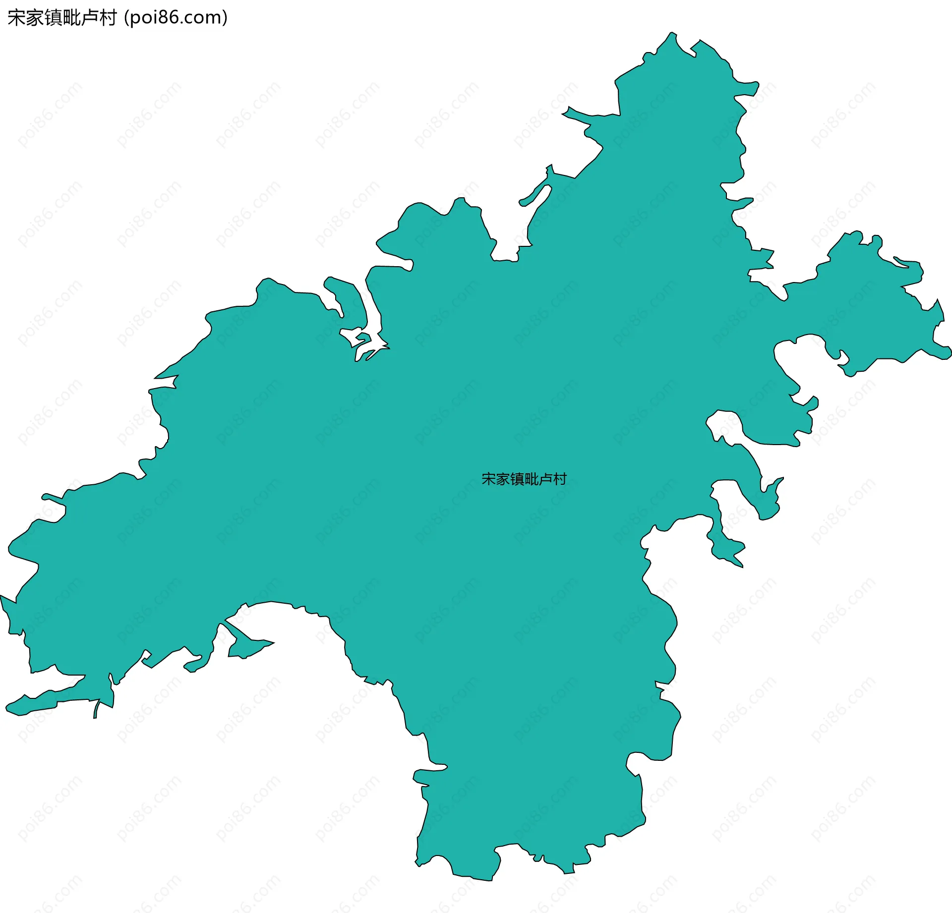 宋家镇毗卢村边界地图