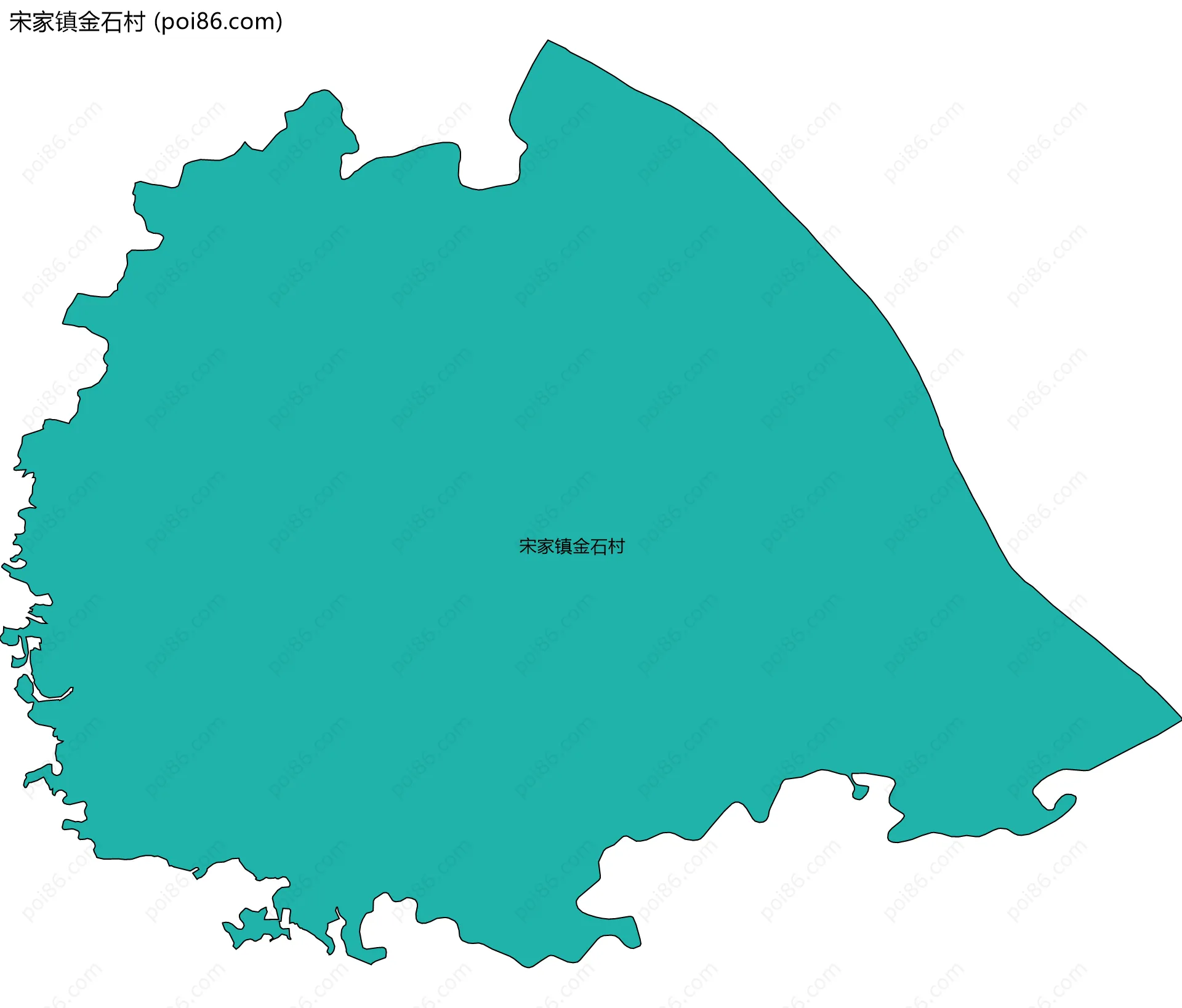 宋家镇金石村边界地图