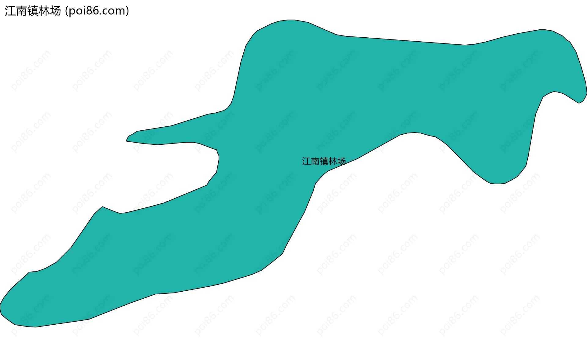 江南镇林场边界地图