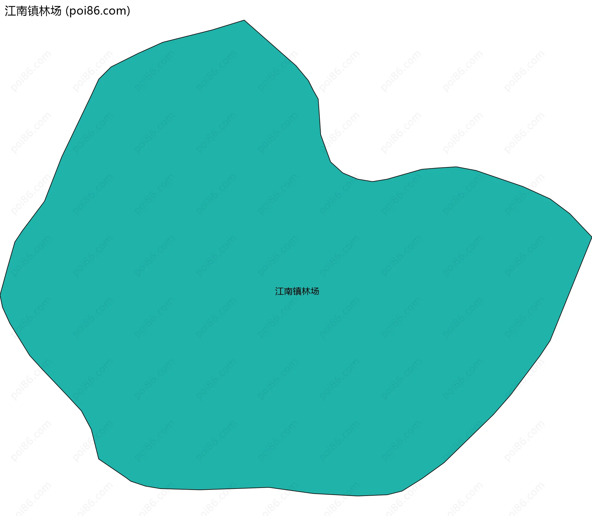 江南镇林场边界地图