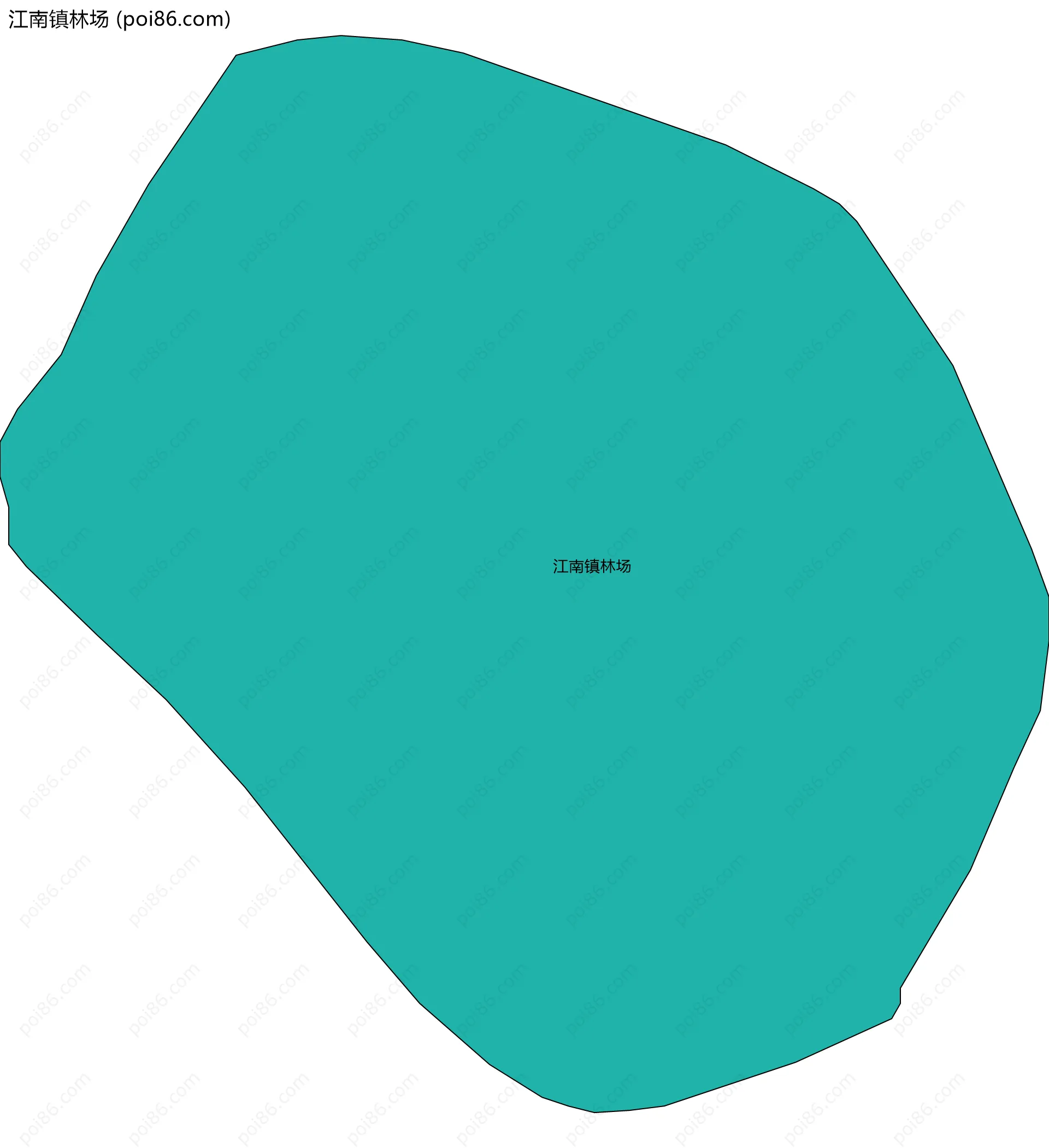 江南镇林场边界地图